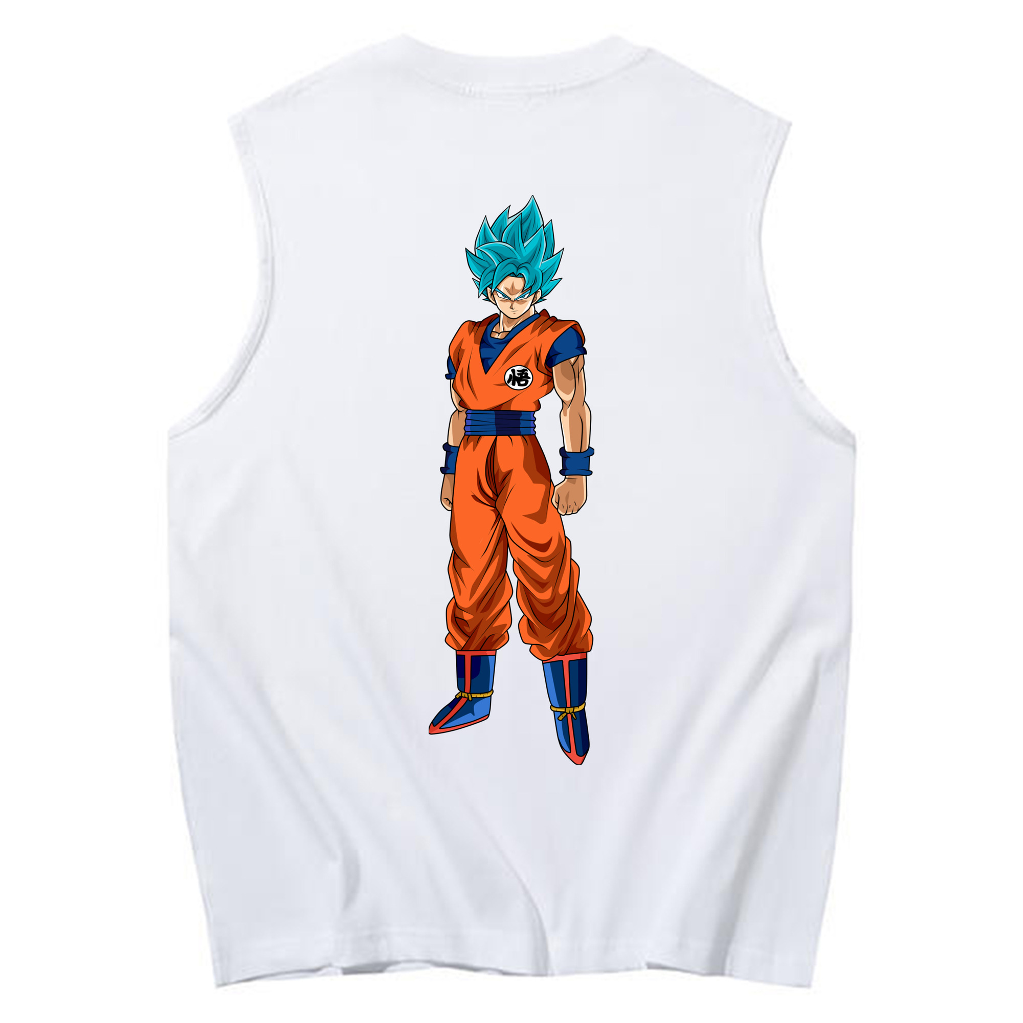 （画像用） ドラゴンボール 孫悟空（そん ごくう）Son Goku カカロット DRAGON BALL Kakarotto コットン100％タンクトップ（背面プリント）