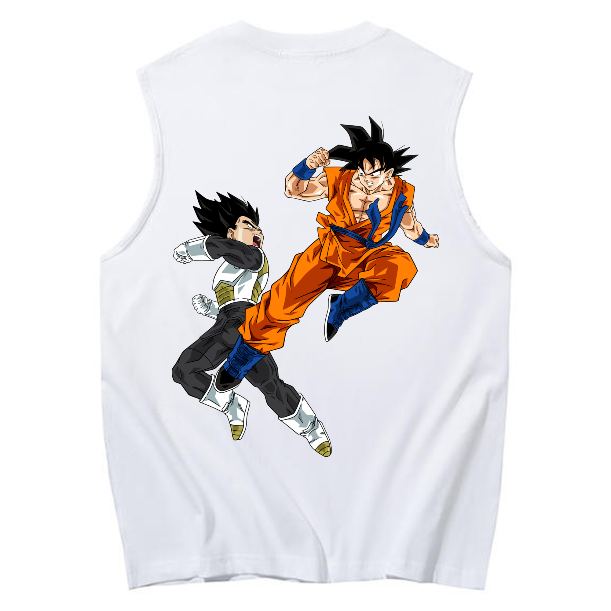 （画像用） ドラゴンボール 孫悟空（そん ごくう）Son Goku カカロット DRAGON BALL Kakarotto コットン100％タンクトップ（背面プリント）