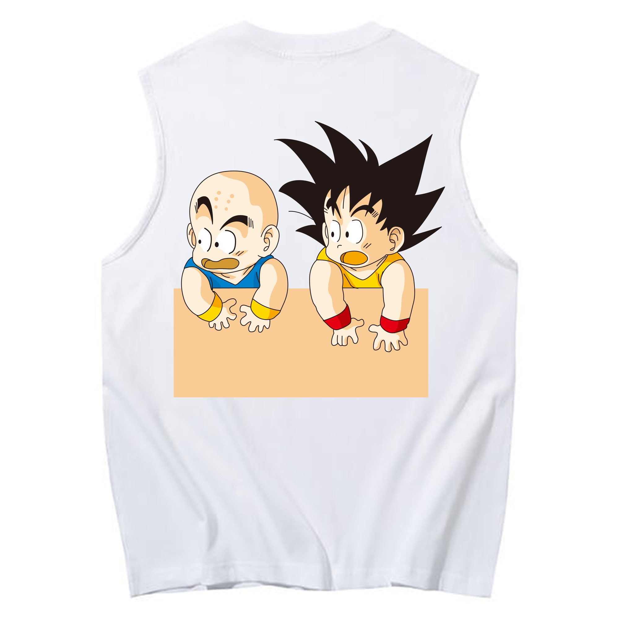 （画像用） ドラゴンボール 孫悟空（そん ごくう）Son Goku カカロット DRAGON BALL Kakarotto コットン100％タンクトップ（背面プリント）