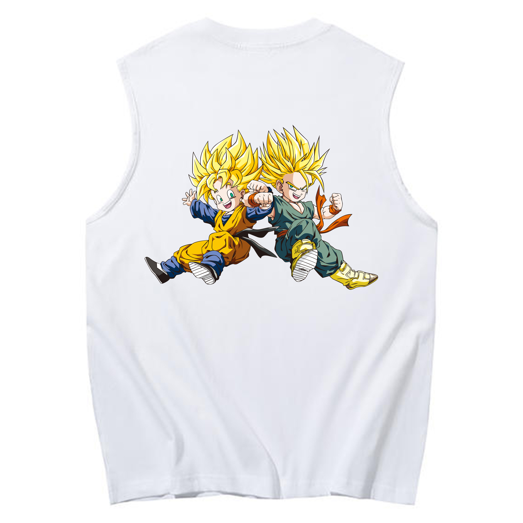 （画像用） ドラゴンボール 孫悟空（そん ごくう）Son Goku カカロット DRAGON BALL Kakarotto コットン100％タンクトップ（背面プリント）