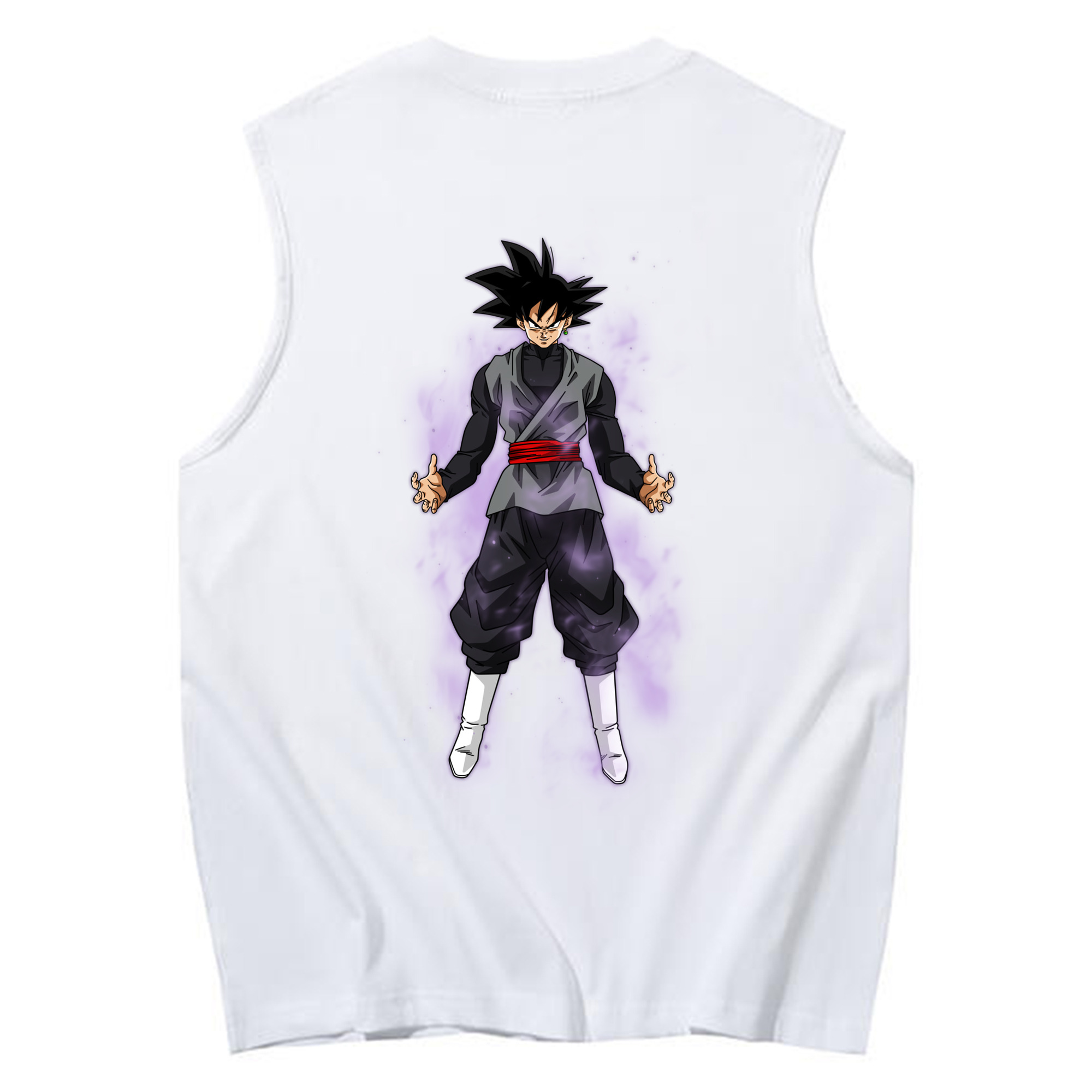 （画像用） ドラゴンボール ベジータ四世（Bejīta Yonsei）DRAGON BALL Vegeta IV コットン100％タンクトップ（背面プリント）