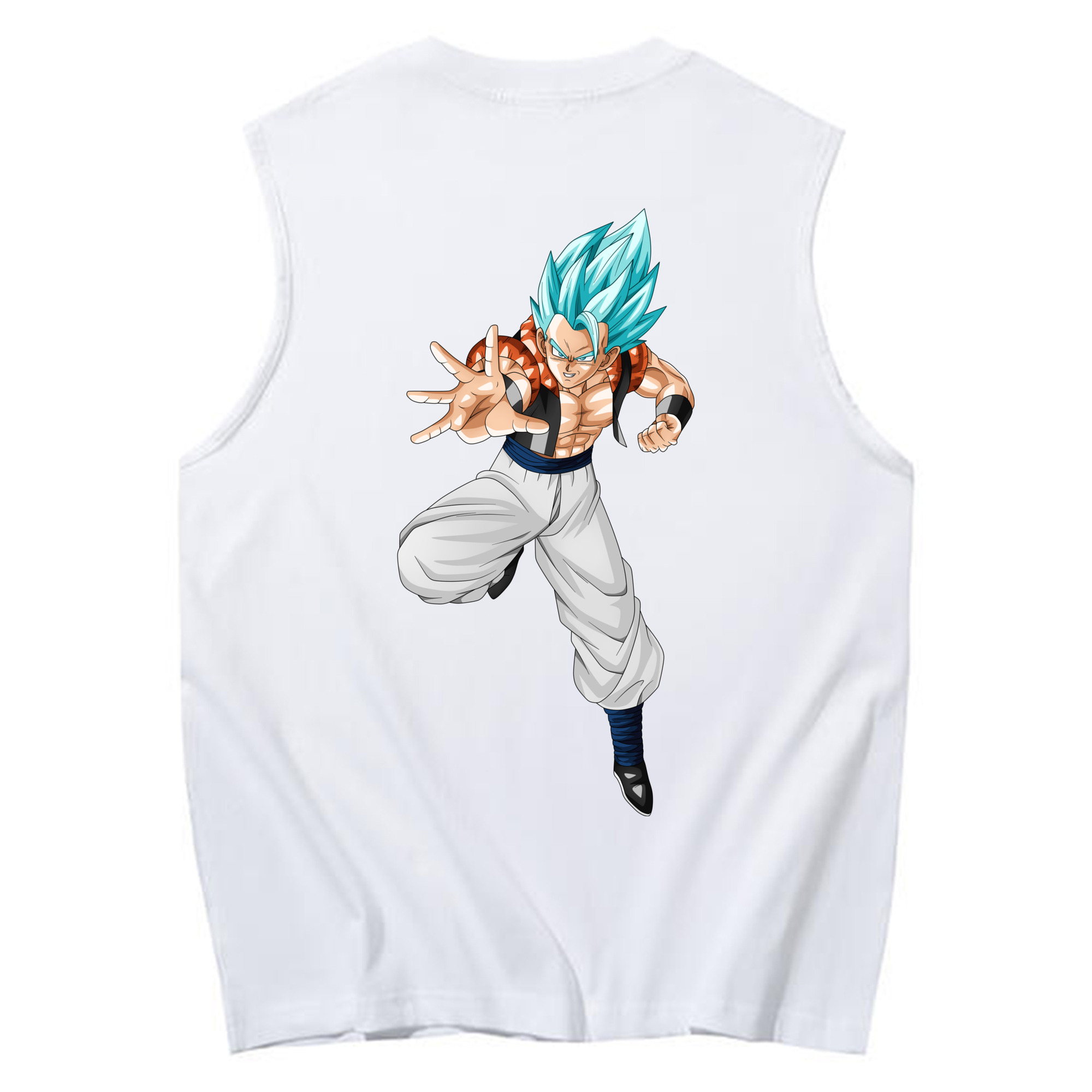 （画像用） ドラゴンボール ベジータ四世（Bejīta Yonsei）DRAGON BALL Vegeta IV コットン100％タンクトップ（背面プリント）