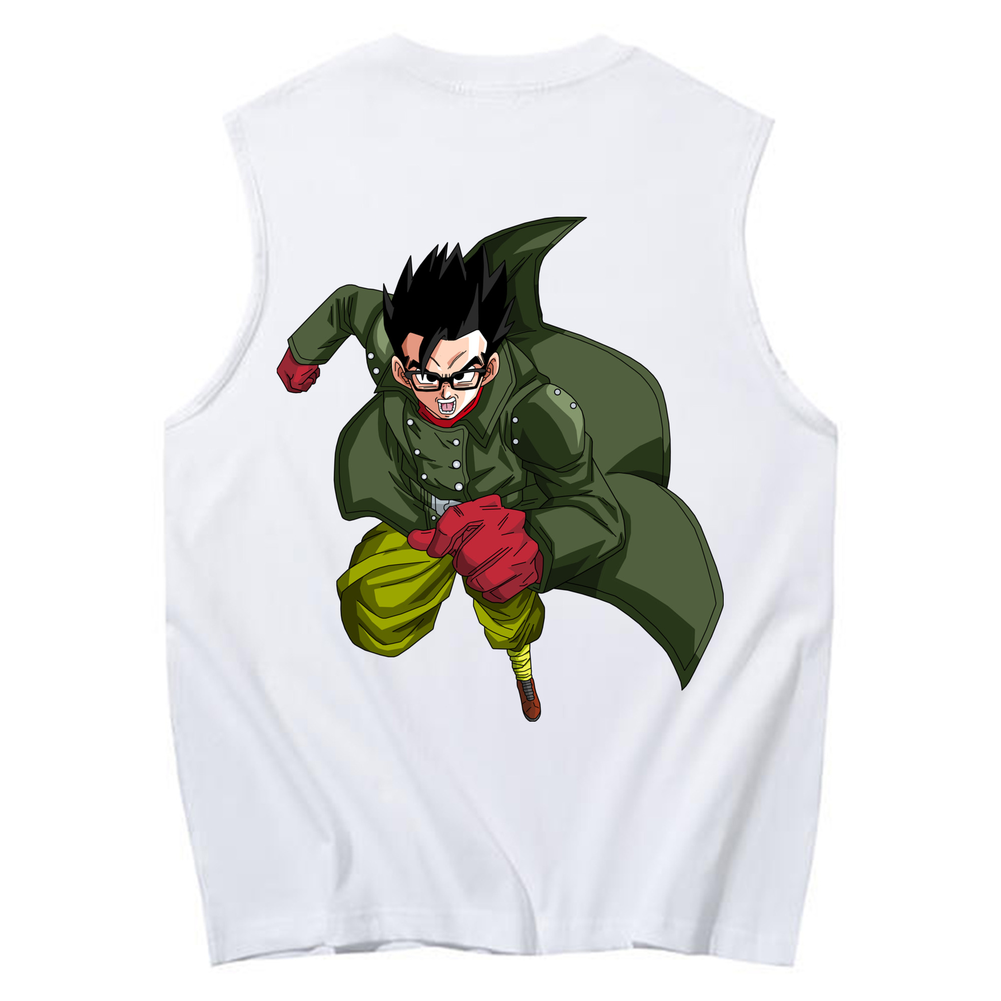 （画像用） ドラゴンボール 孫 悟飯（そんごはん）DRAGON BALL Son Gohan コットン100％タンクトップ（背面プリント）