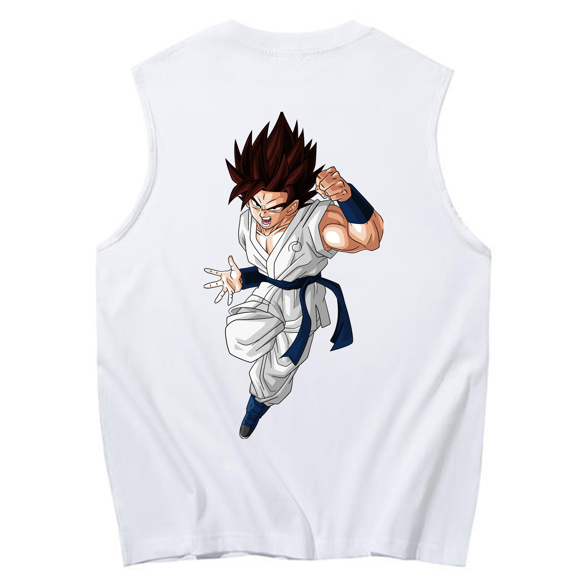 （画像用） ドラゴンボール 孫 悟飯（そんごはん）DRAGON BALL Son Gohan コットン100％タンクトップ（背面プリント）