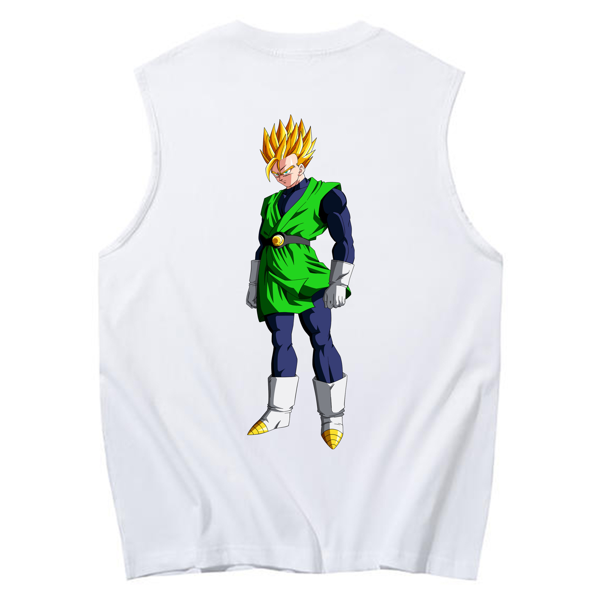 （画像用） ドラゴンボール 孫 悟飯（そんごはん）DRAGON BALL Son Gohan コットン100％タンクトップ（背面プリント）