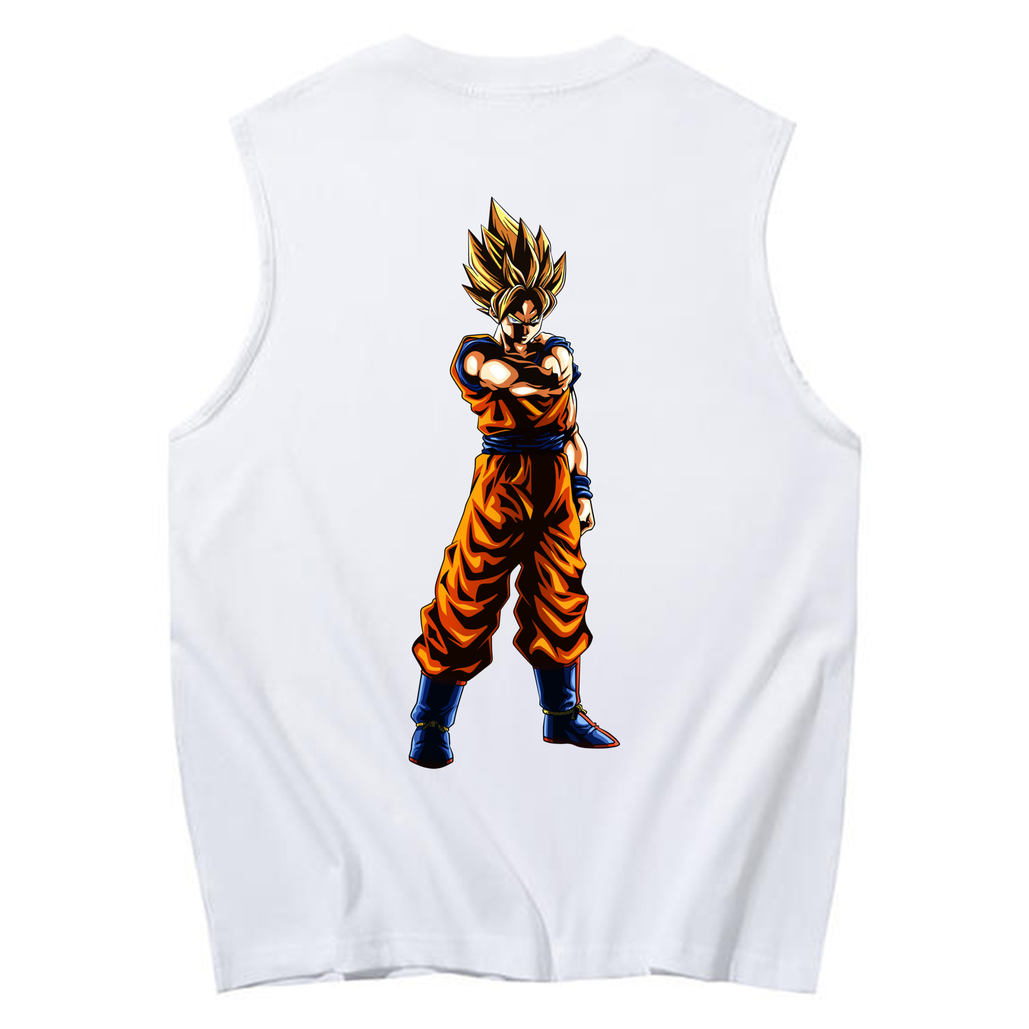 （画像用） ドラゴンボール 孫 悟飯（そんごはん）DRAGON BALL Son Gohan コットン100％タンクトップ（背面プリント）