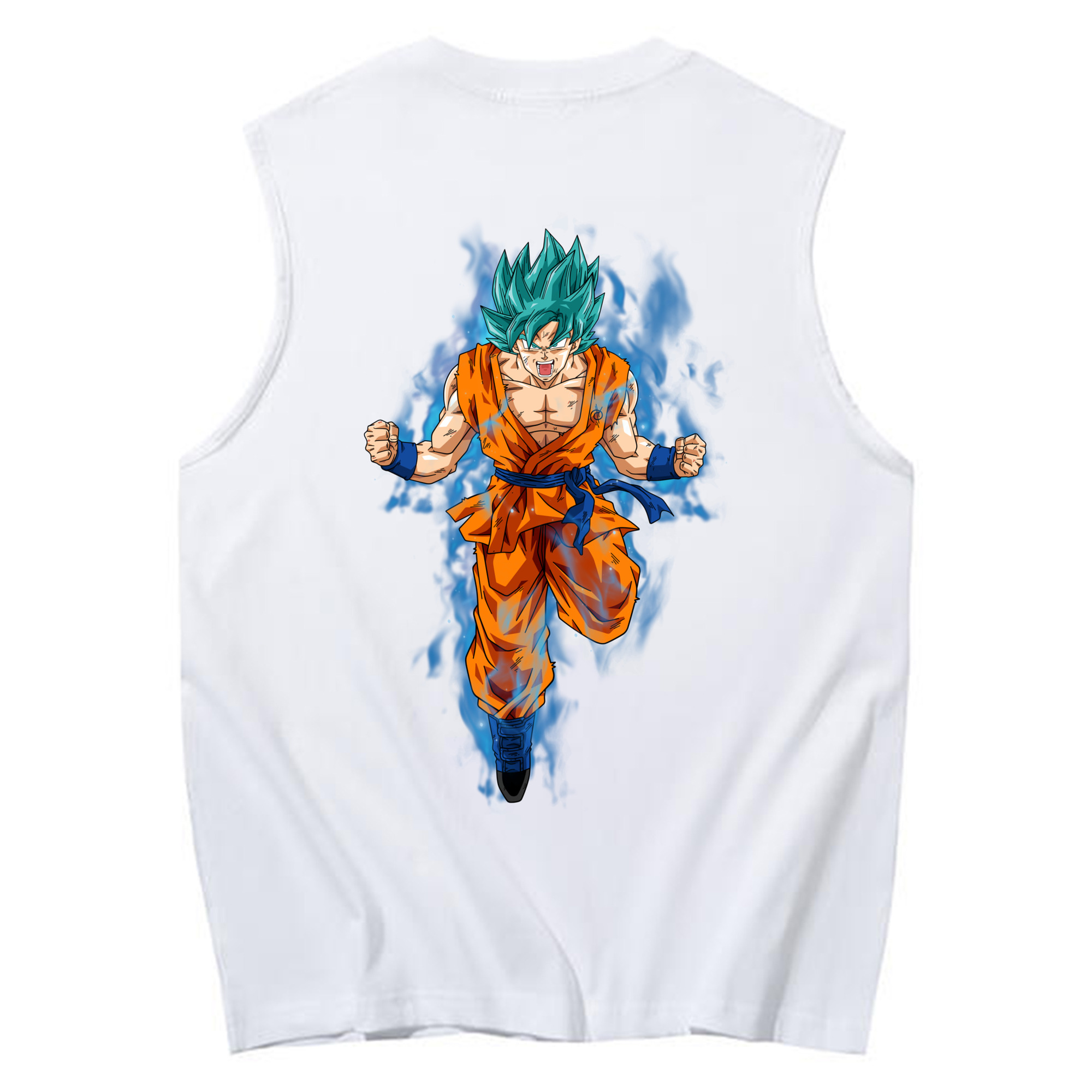 （画像用） ドラゴンボール 孫 悟飯（そんごはん）DRAGON BALL Son Gohan コットン100％タンクトップ（背面プリント）