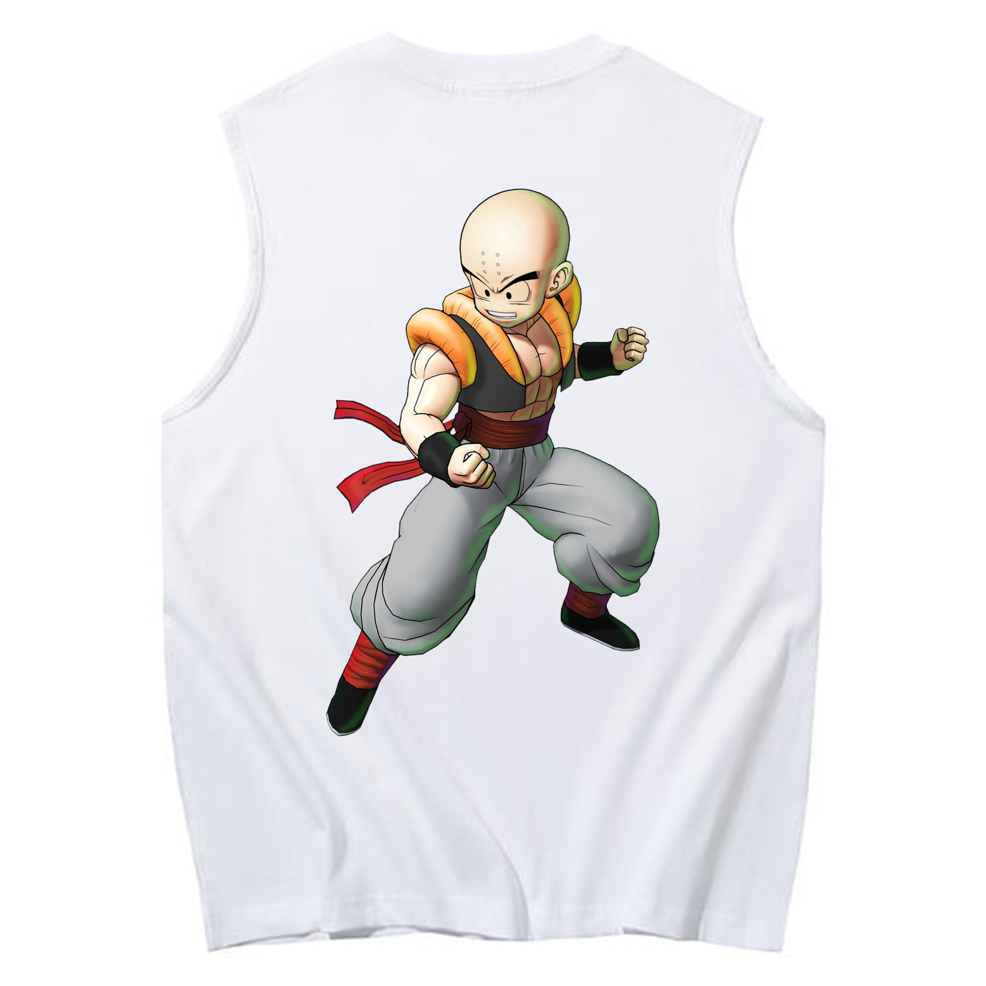 （画像用） ドラゴンボール クリリン DRAGON BALL krillin コットン100％タンクトップ（背面プリント）