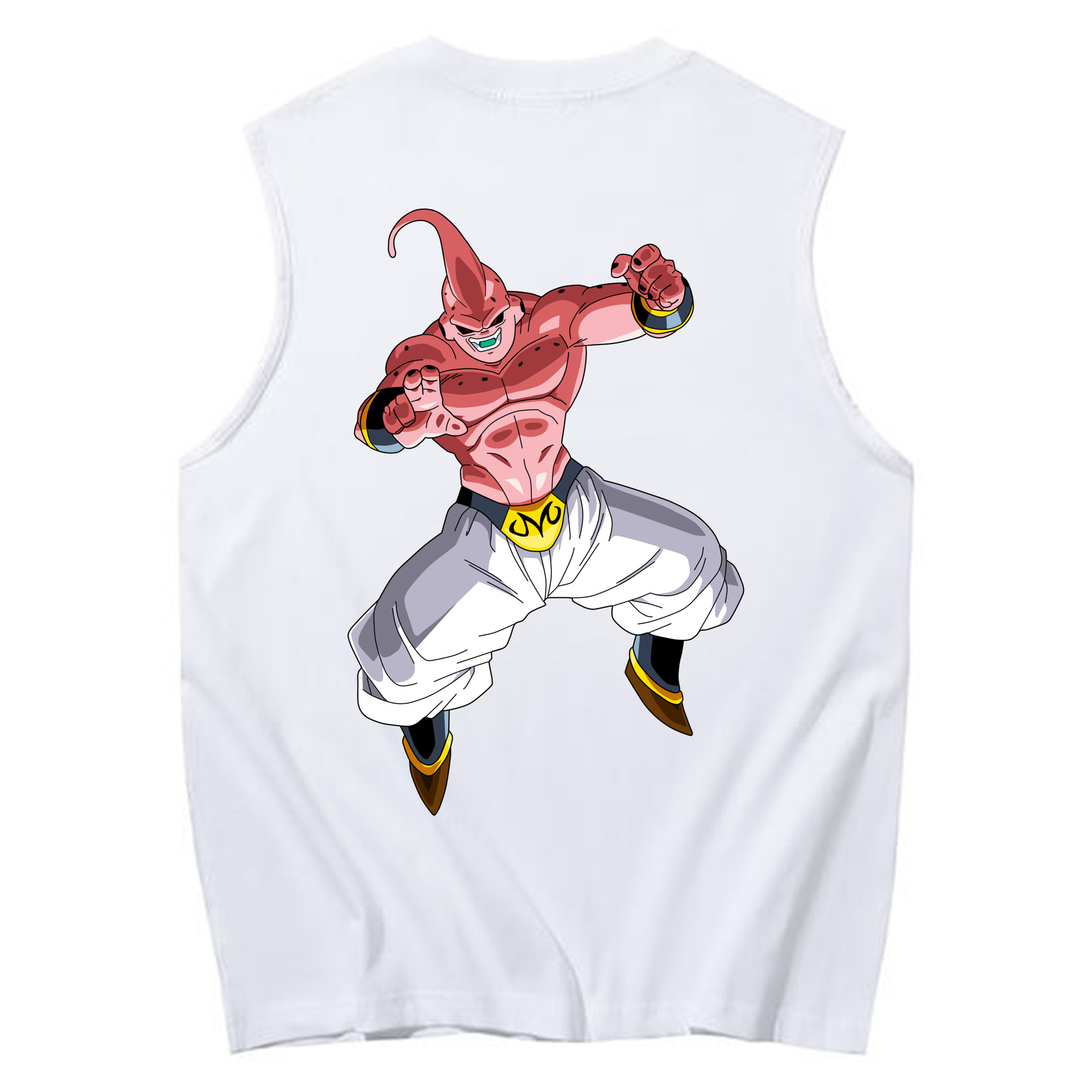 （画像用） ドラゴンボール 魔人ブウ DRAGON BALL Majin Buu コットン100％タンクトップ（背面プリント）