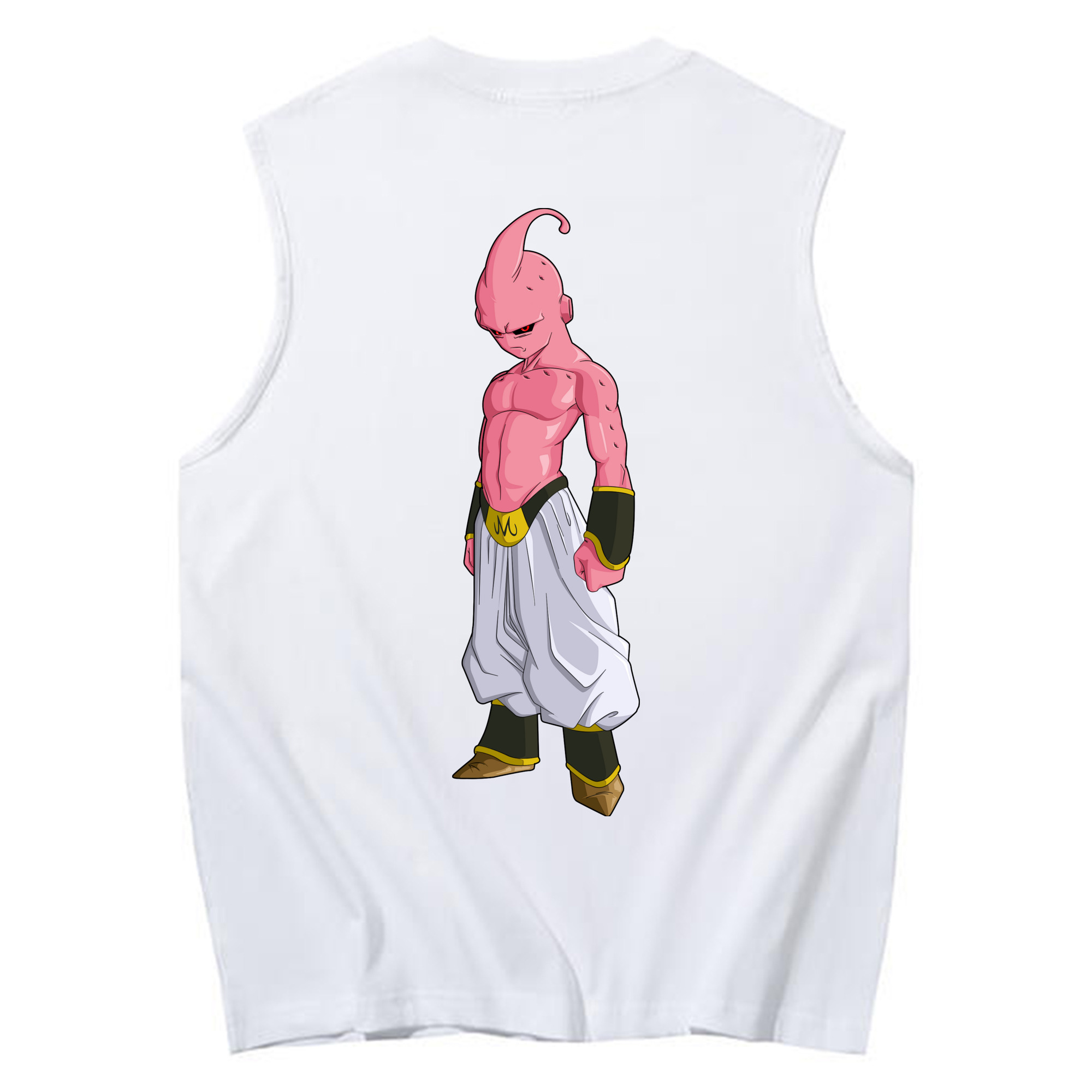 （画像用） ドラゴンボール 魔人ブウ DRAGON BALL Majin Buu コットン100％タンクトップ（背面プリント）