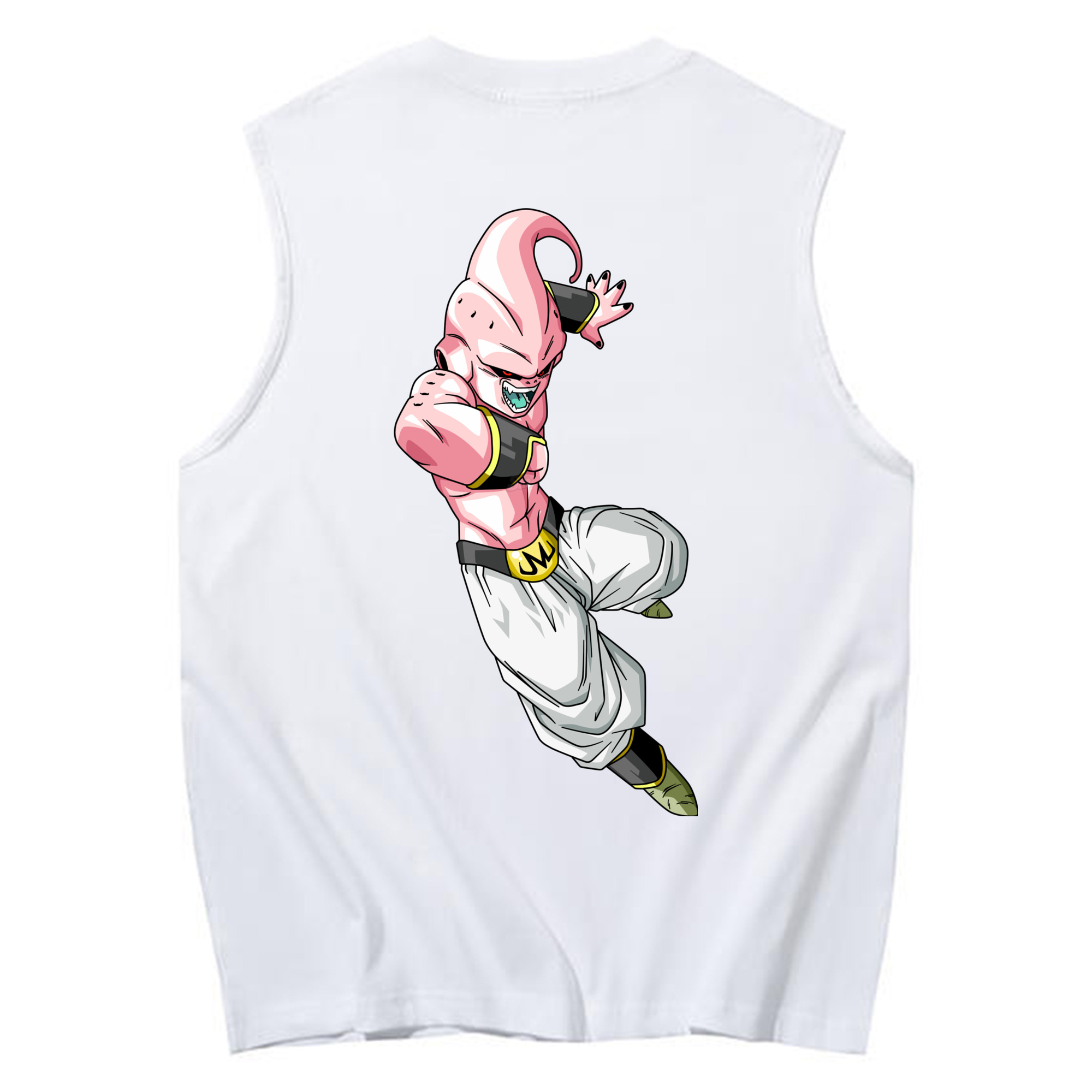 （画像用） ドラゴンボール 魔人ブウ DRAGON BALL Majin Buu コットン100％タンクトップ（背面プリント）