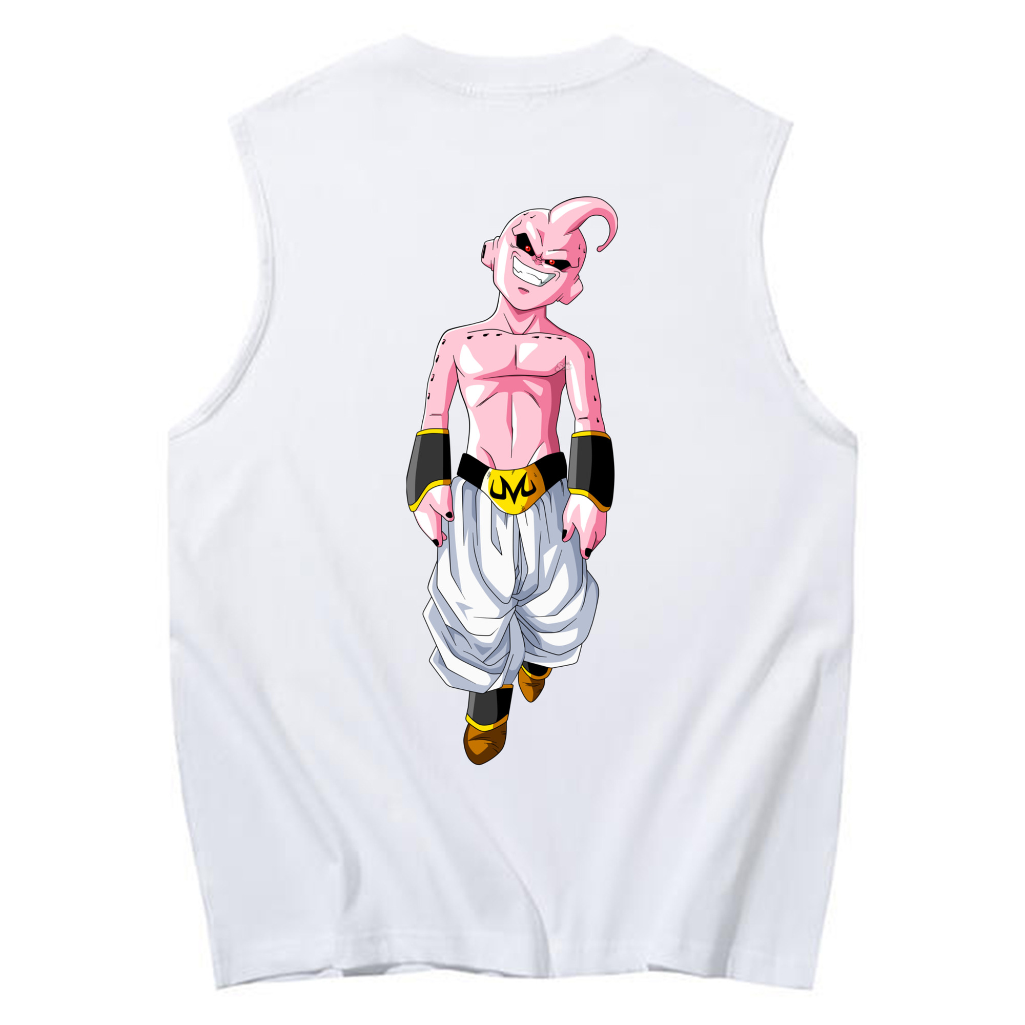 （画像用） ドラゴンボール 魔人ブウ DRAGON BALL Majin Buu コットン100％タンクトップ（背面プリント）