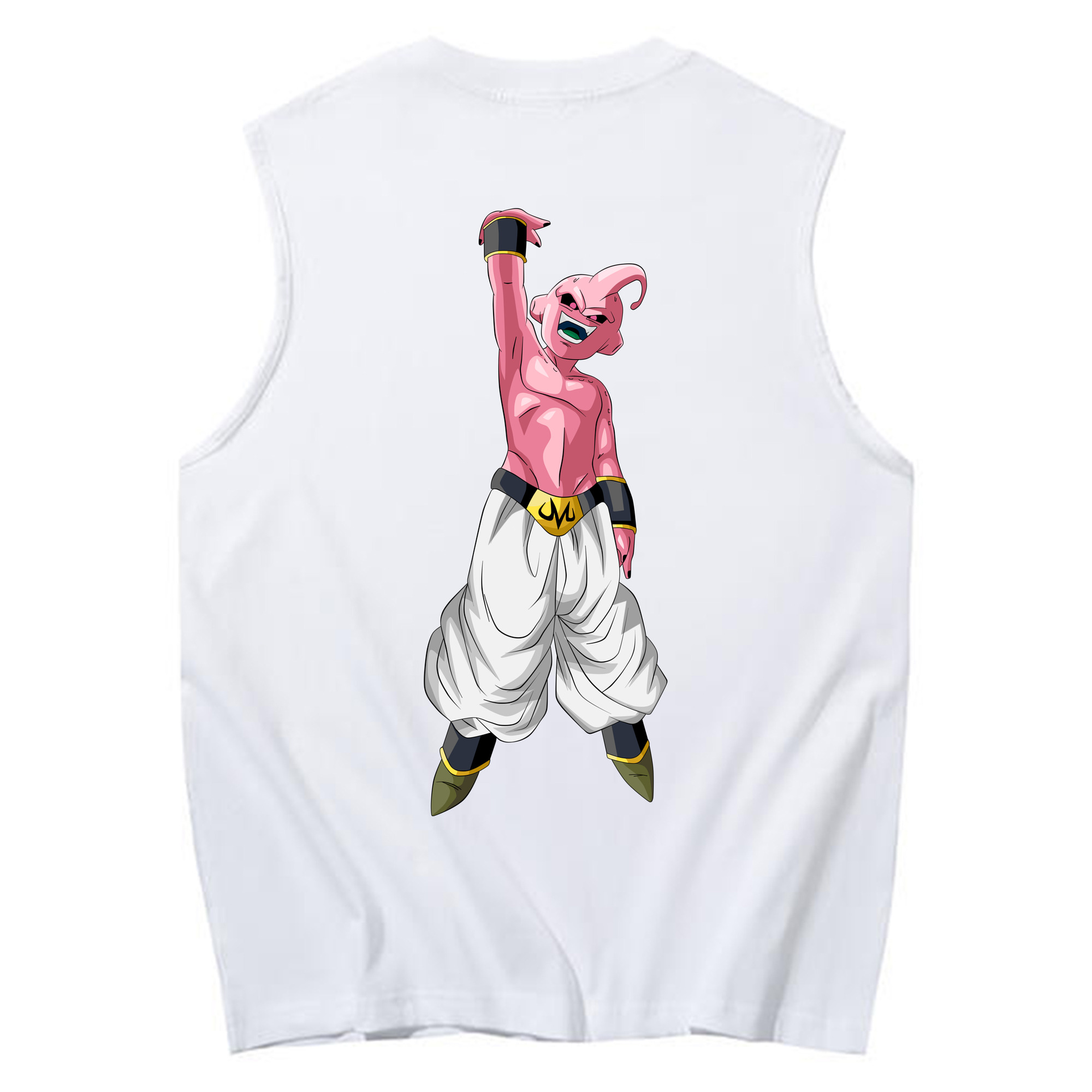 （画像用） ドラゴンボール 魔人ブウ DRAGON BALL Majin Buu コットン100％タンクトップ（背面プリント）