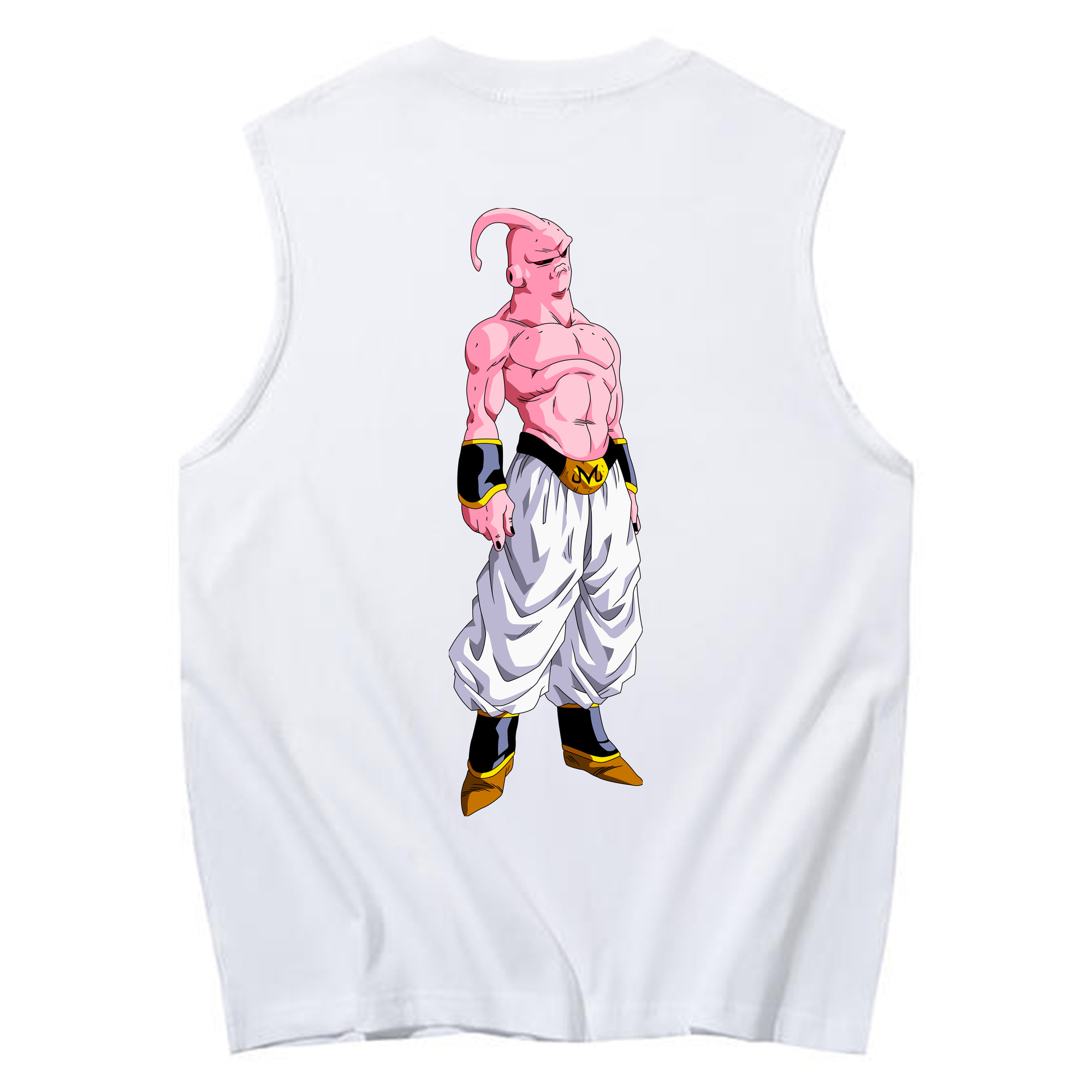 （画像用） ドラゴンボール 魔人ブウ DRAGON BALL Majin Buu コットン100％タンクトップ（背面プリント）