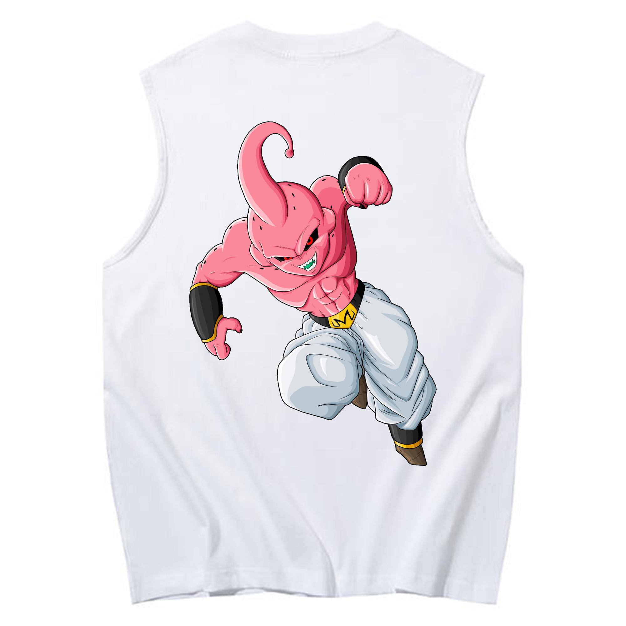 （画像用） ドラゴンボール 魔人ブウ DRAGON BALL Majin Buu コットン100％タンクトップ（背面プリント）