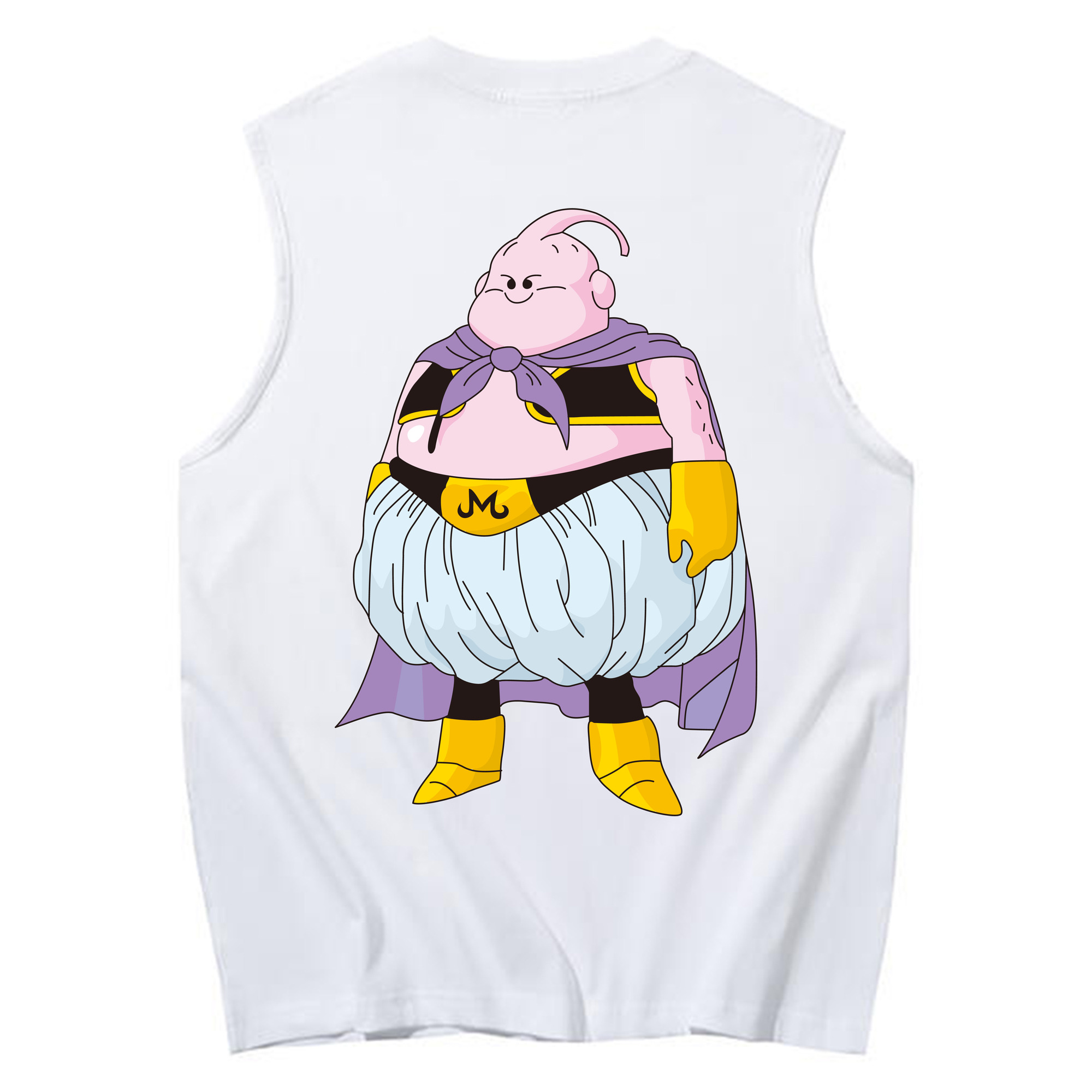 （画像用） ドラゴンボール 魔人ブウ DRAGON BALL Majin Buu コットン100％タンクトップ（背面プリント）