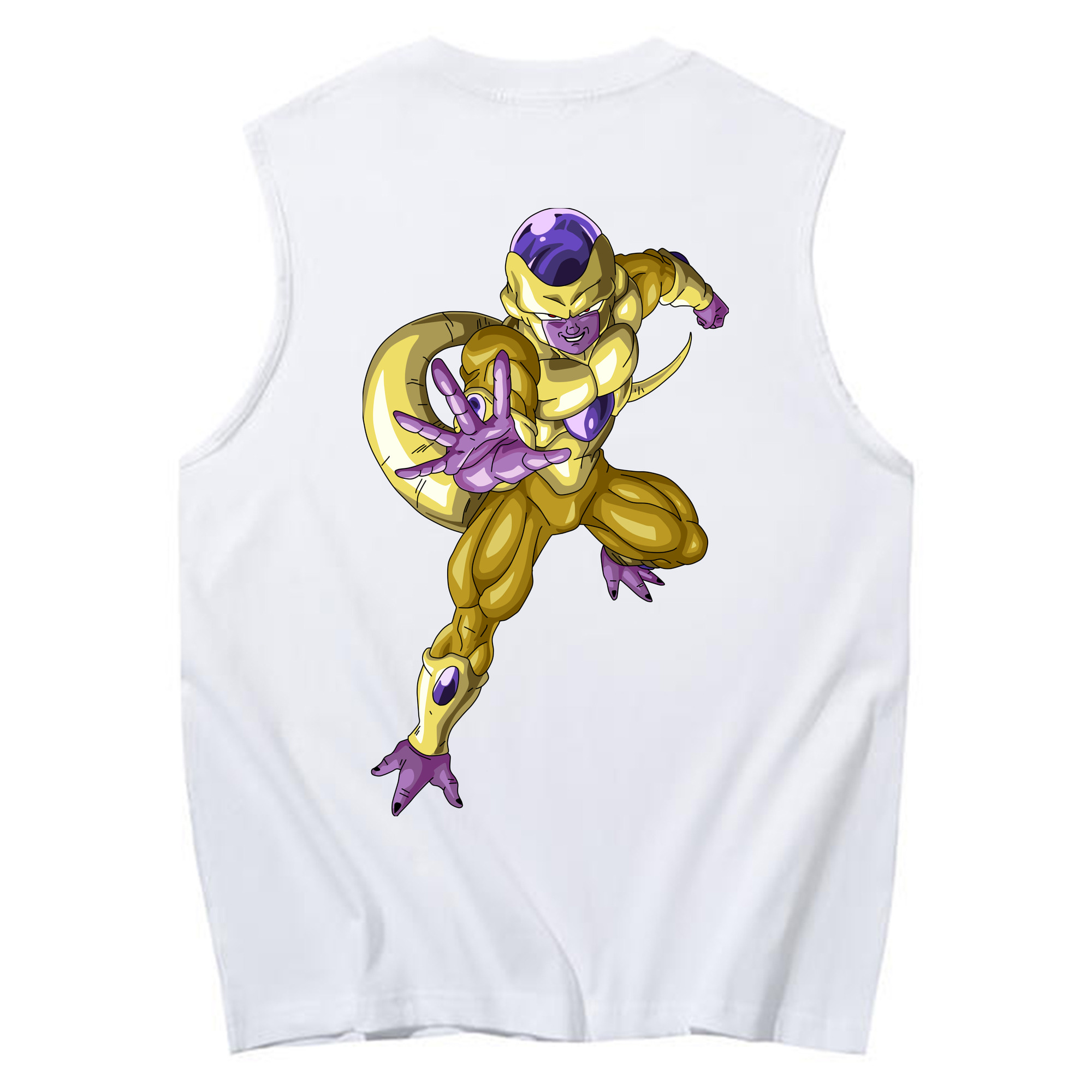 （画像用） ドラゴンボール フリーザ DRAGON BALL Frieza コットン100％タンクトップ（背面プリント）
