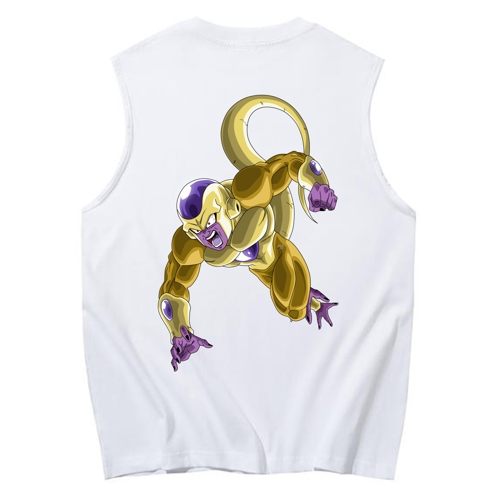 （画像用） ドラゴンボール フリーザ DRAGON BALL Frieza コットン100％タンクトップ（背面プリント）