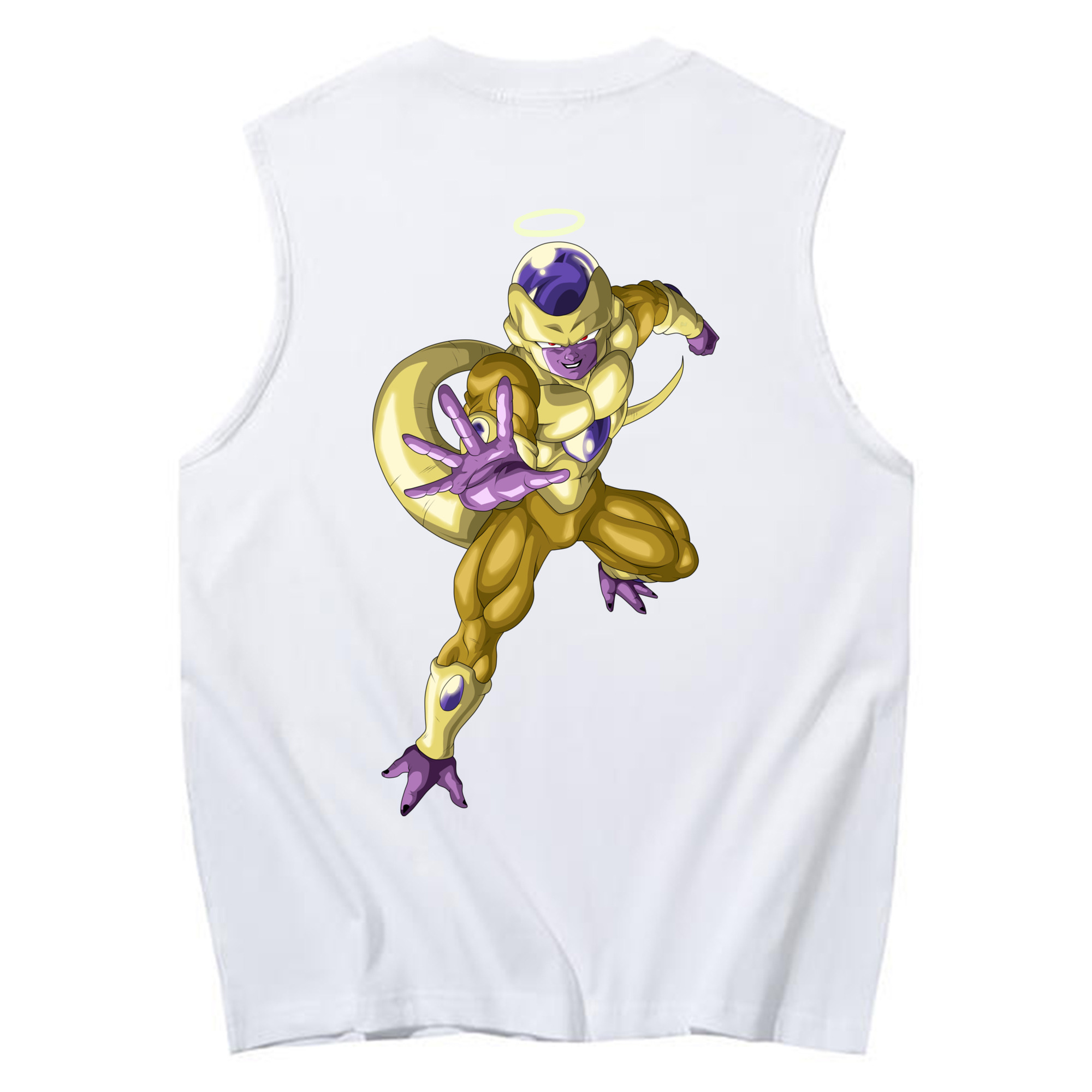 （画像用） ドラゴンボール フリーザ DRAGON BALL Frieza コットン100％タンクトップ（背面プリント）