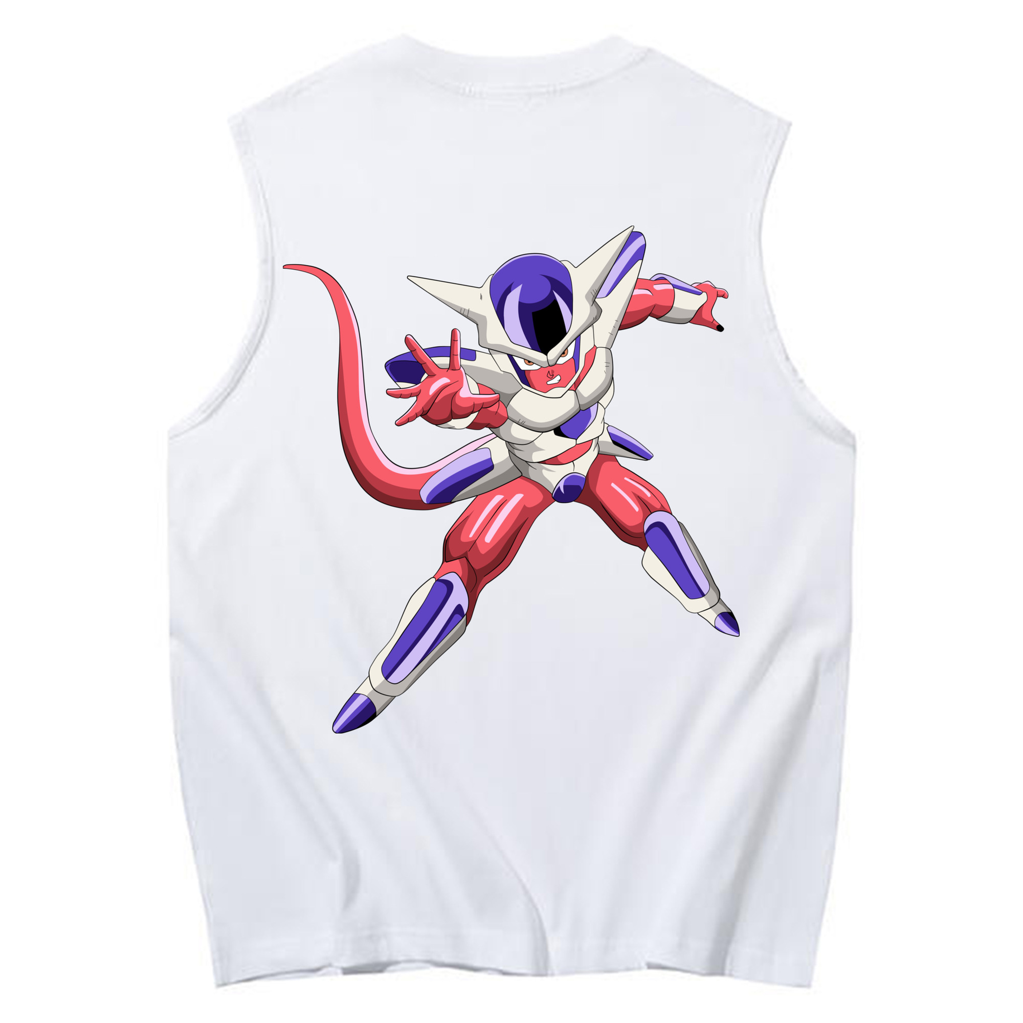 （画像用） ドラゴンボール フリーザ DRAGON BALL Frieza コットン100％タンクトップ（背面プリント）