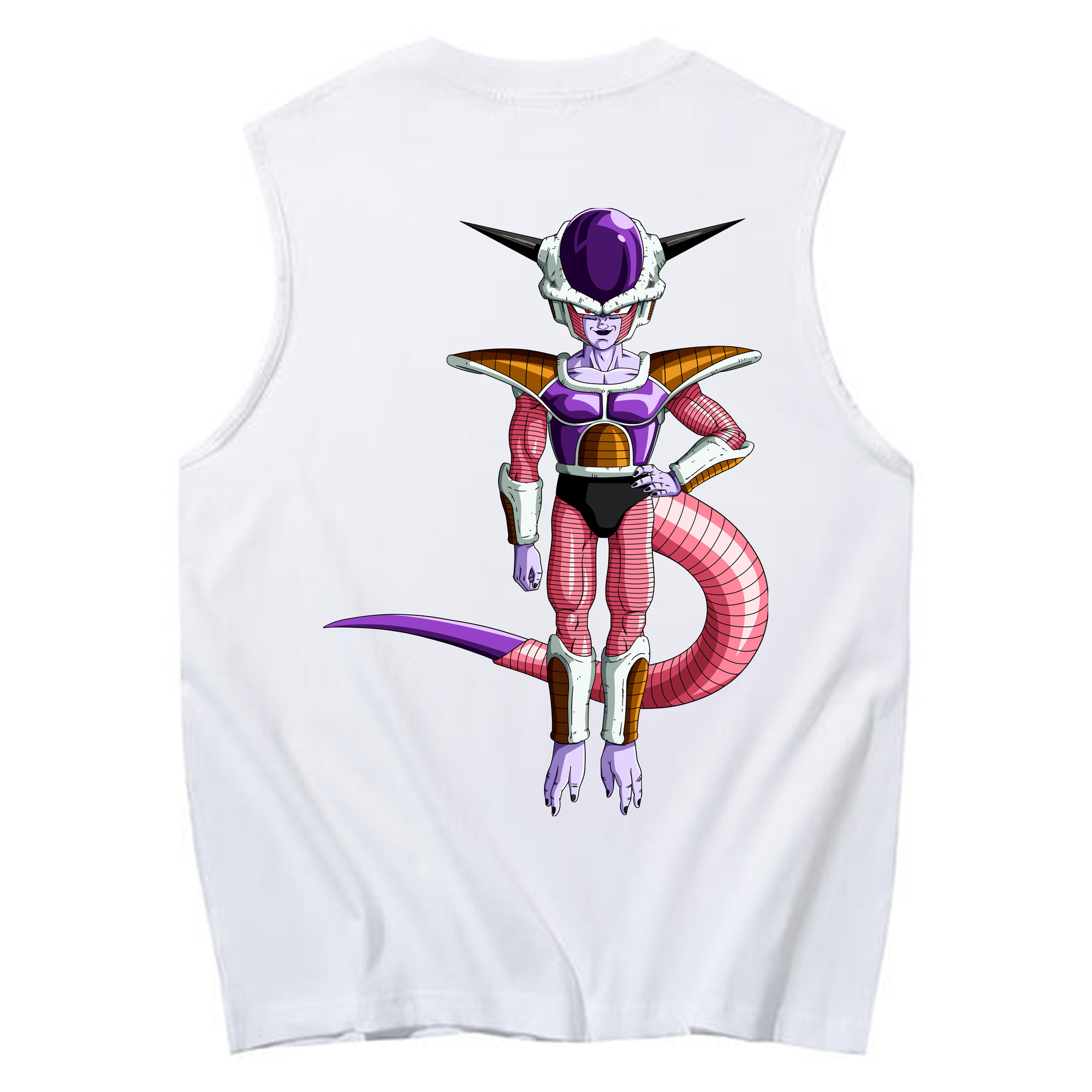（画像用） ドラゴンボール フリーザ DRAGON BALL Frieza コットン100％タンクトップ（背面プリント）
