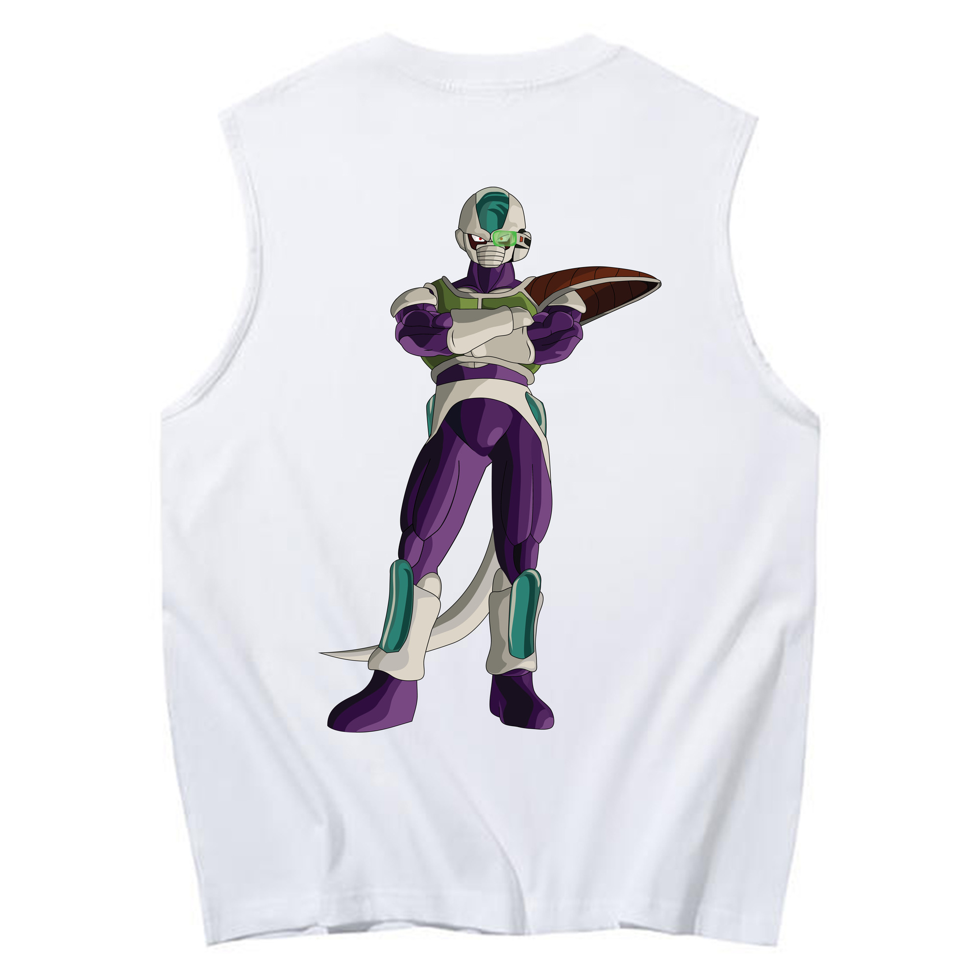 （画像用） ドラゴンボール フリーザ DRAGON BALL Frieza コットン100％タンクトップ（背面プリント）