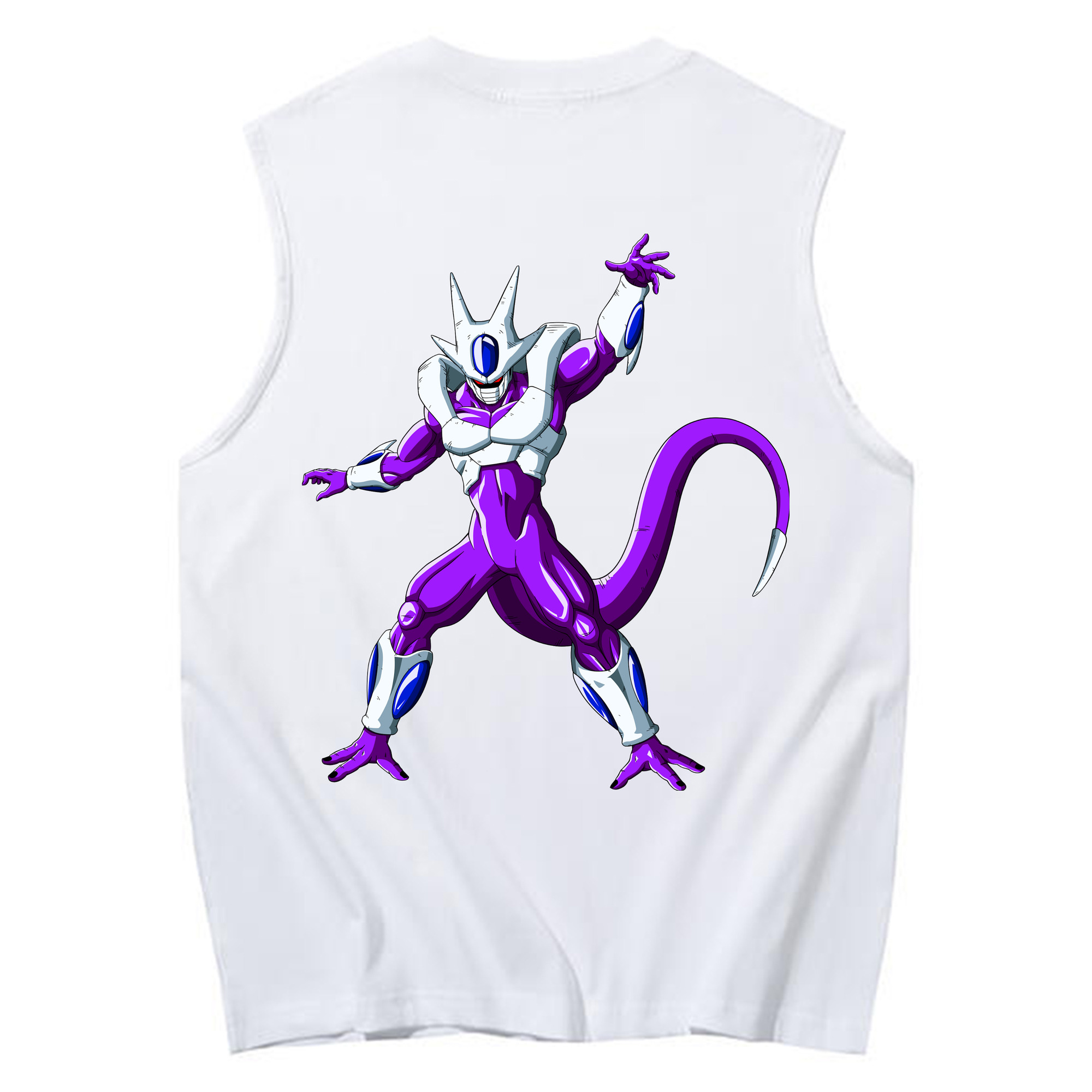 （画像用） ドラゴンボール クウラ DRAGON BALL Cooler Coora コットン100％タンクトップ（背面プリント）