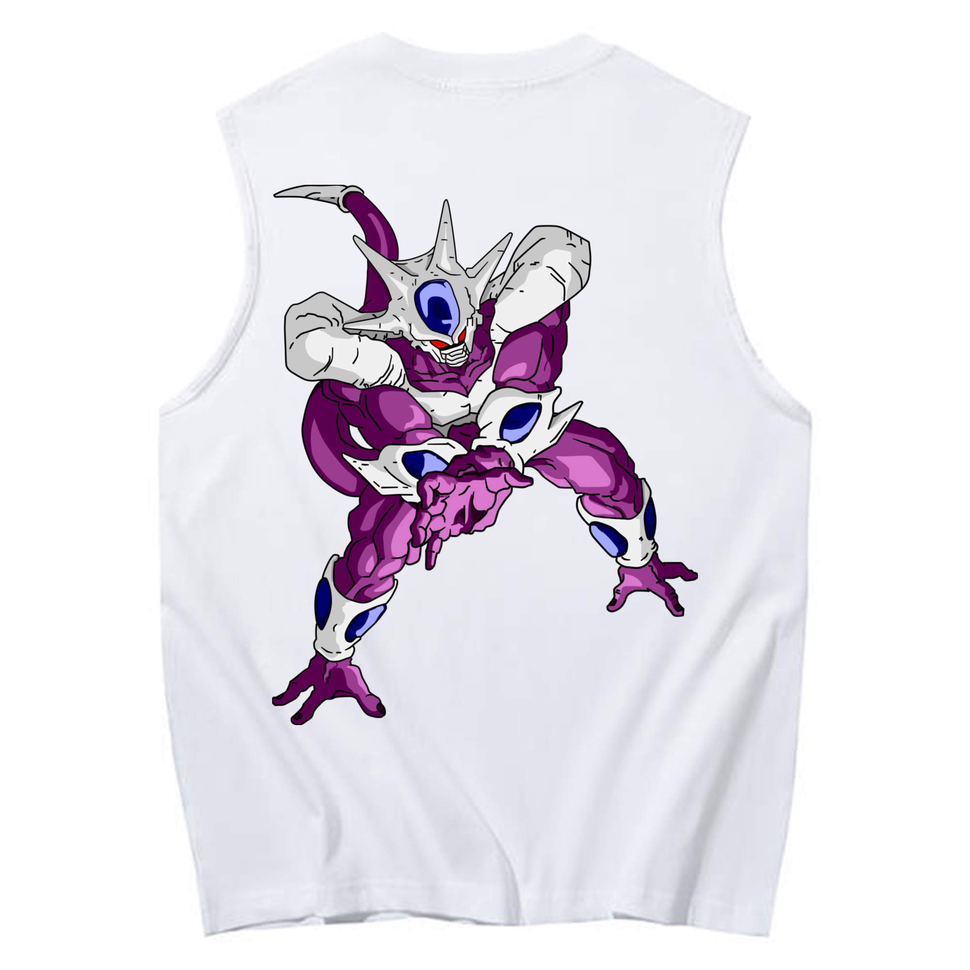 （画像用） ドラゴンボール クウラ DRAGON BALL Cooler Coora コットン100％タンクトップ（背面プリント）