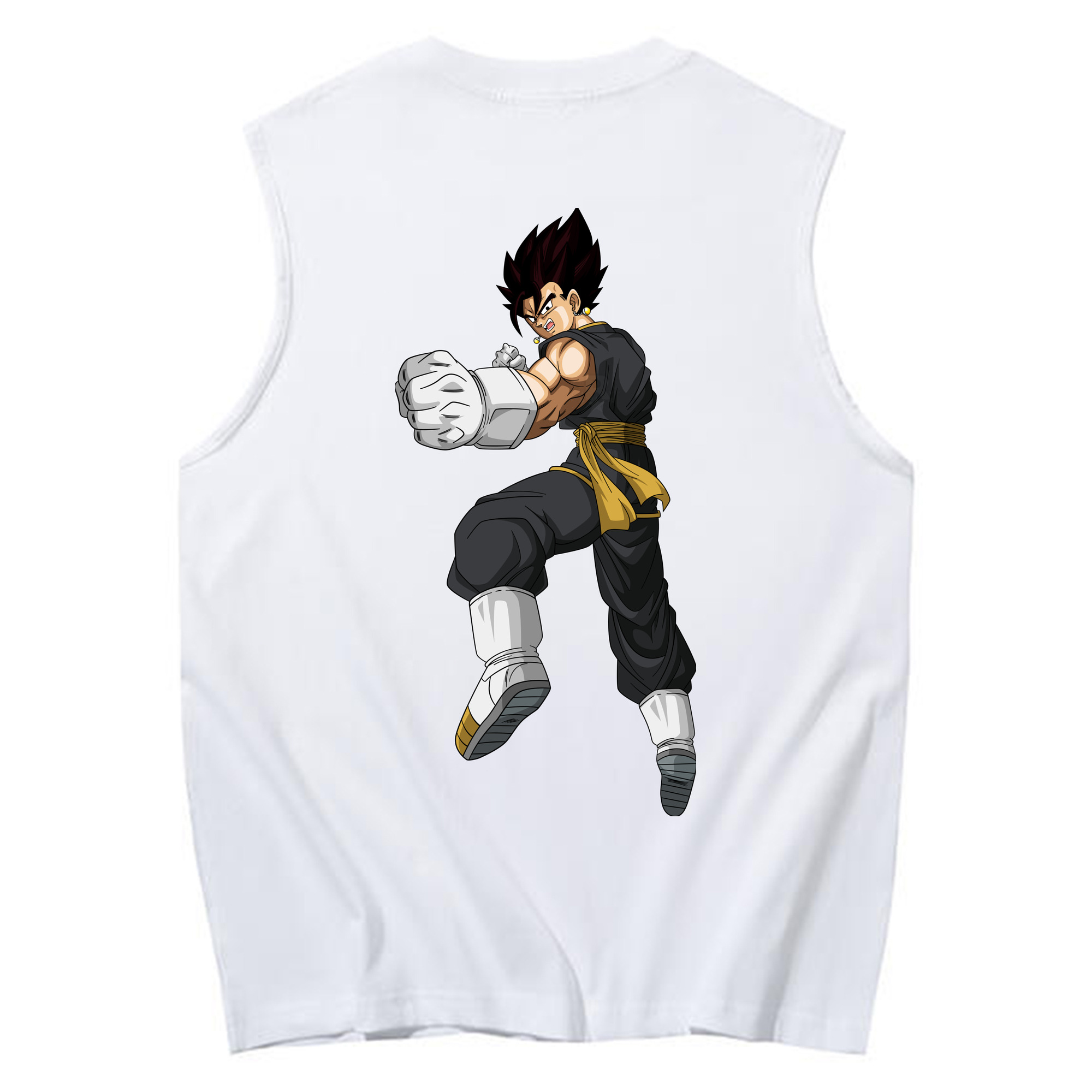 （画像用） ドラゴンボール ベジット DRAGON BALL Vegetto コットン100％タンクトップ（背面プリント）