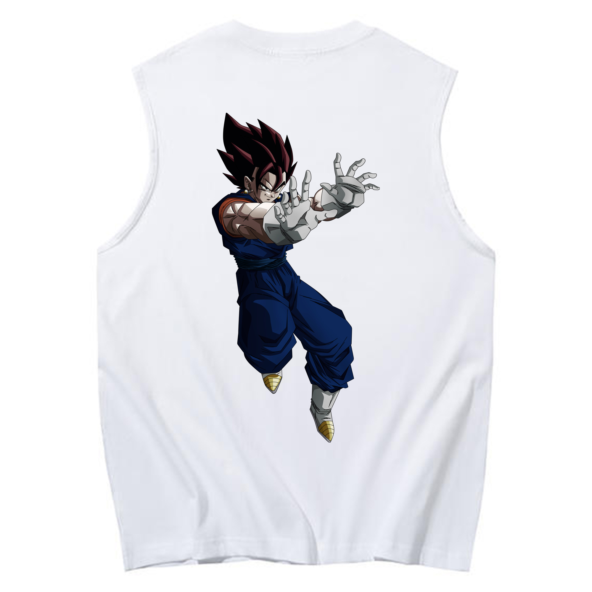 （画像用） ドラゴンボール ベジット DRAGON BALL Vegetto コットン100％タンクトップ（背面プリント）