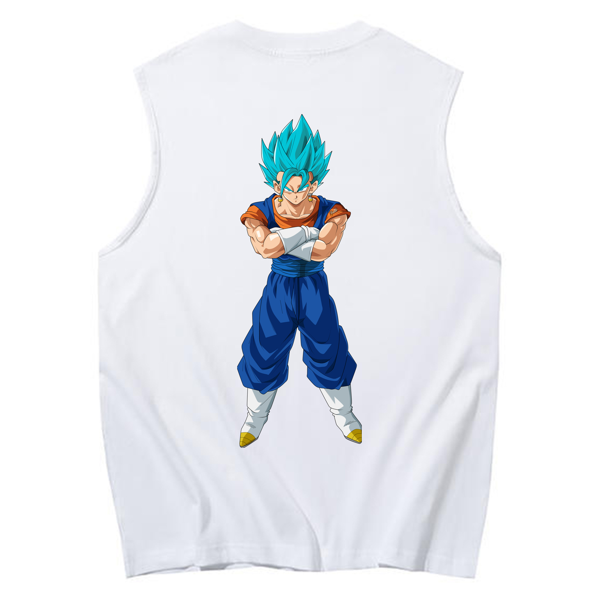 （画像用） ドラゴンボール ベジット DRAGON BALL Vegetto コットン100％タンクトップ（背面プリント）