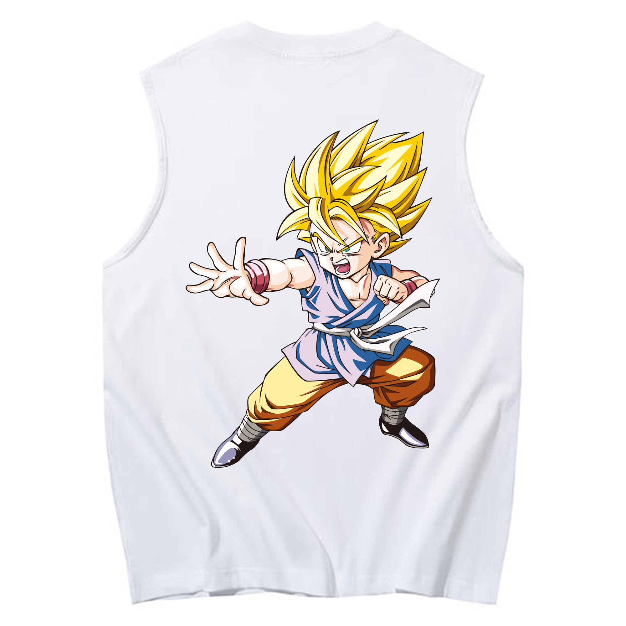 （画像用） ドラゴンボール ベジット DRAGON BALL Vegetto コットン100％タンクトップ（背面プリント）