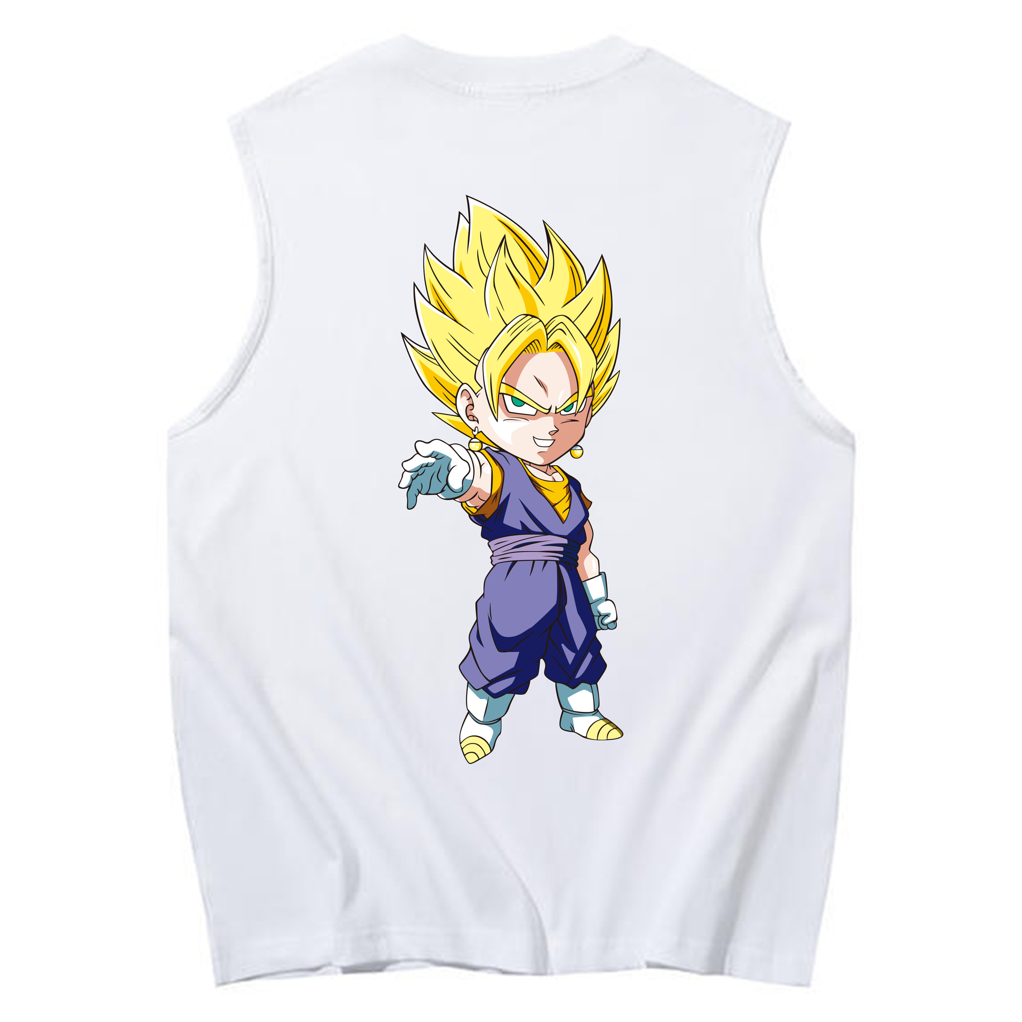 （画像用） ドラゴンボール ベジット DRAGON BALL Vegetto コットン100％タンクトップ（背面プリント）