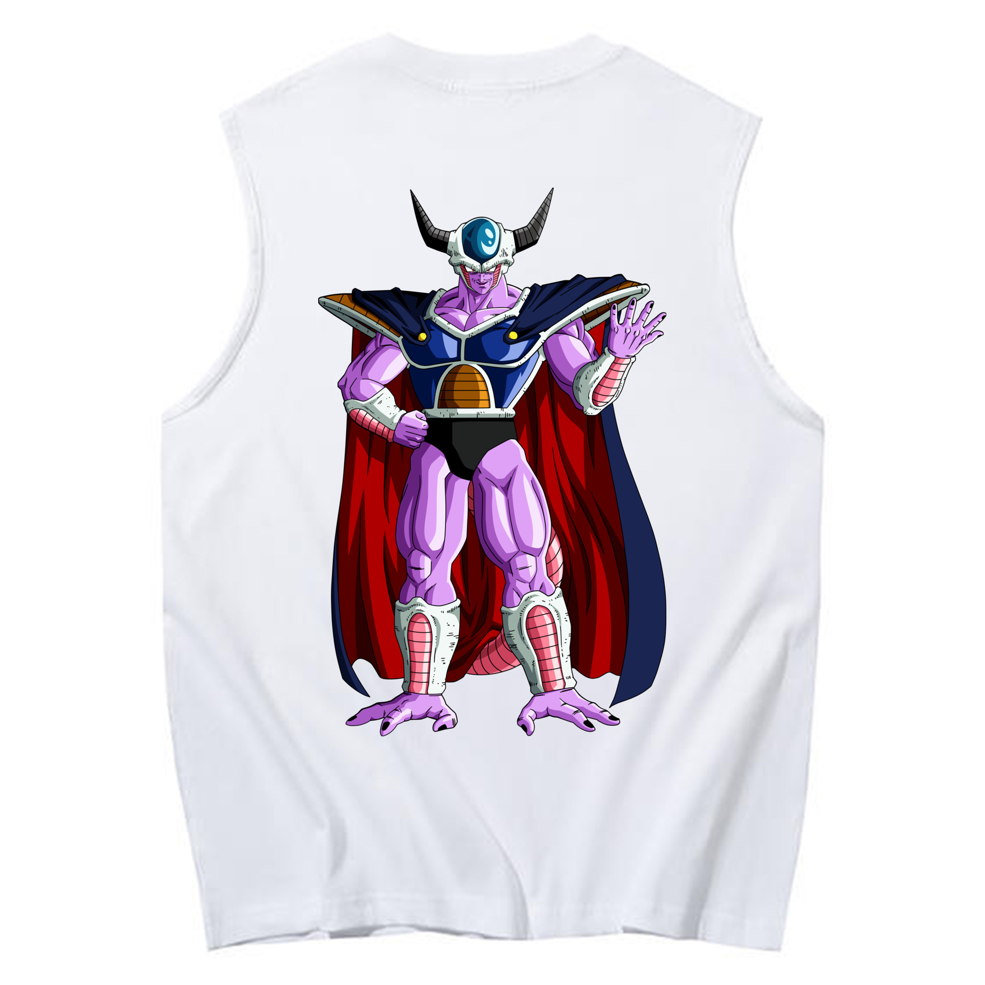 （画像用） ドラゴンボール コルド大王 DRAGON BALL King Cold コットン100％タンクトップ（背面プリント）