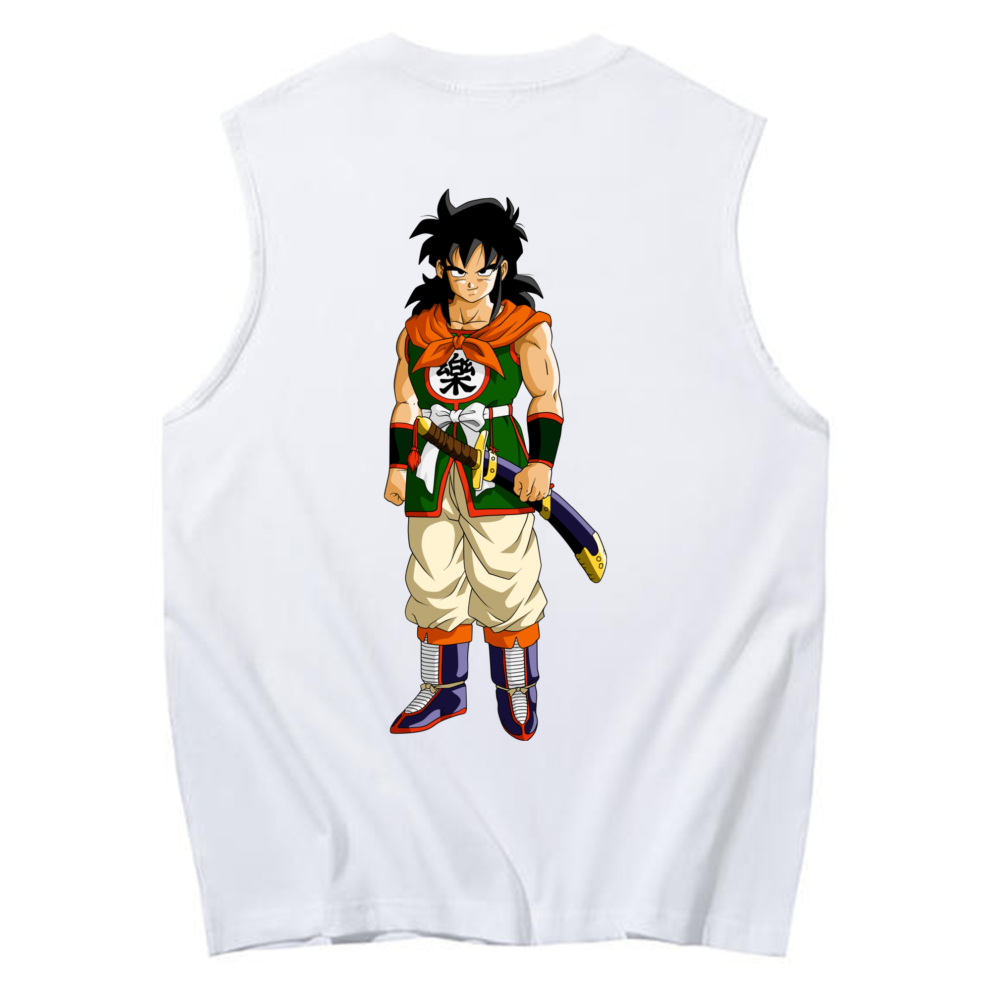 （画像用） ドラゴンボール ヤムチャ DRAGON BALL Yamcha コットン100％タンクトップ（背面プリント）
