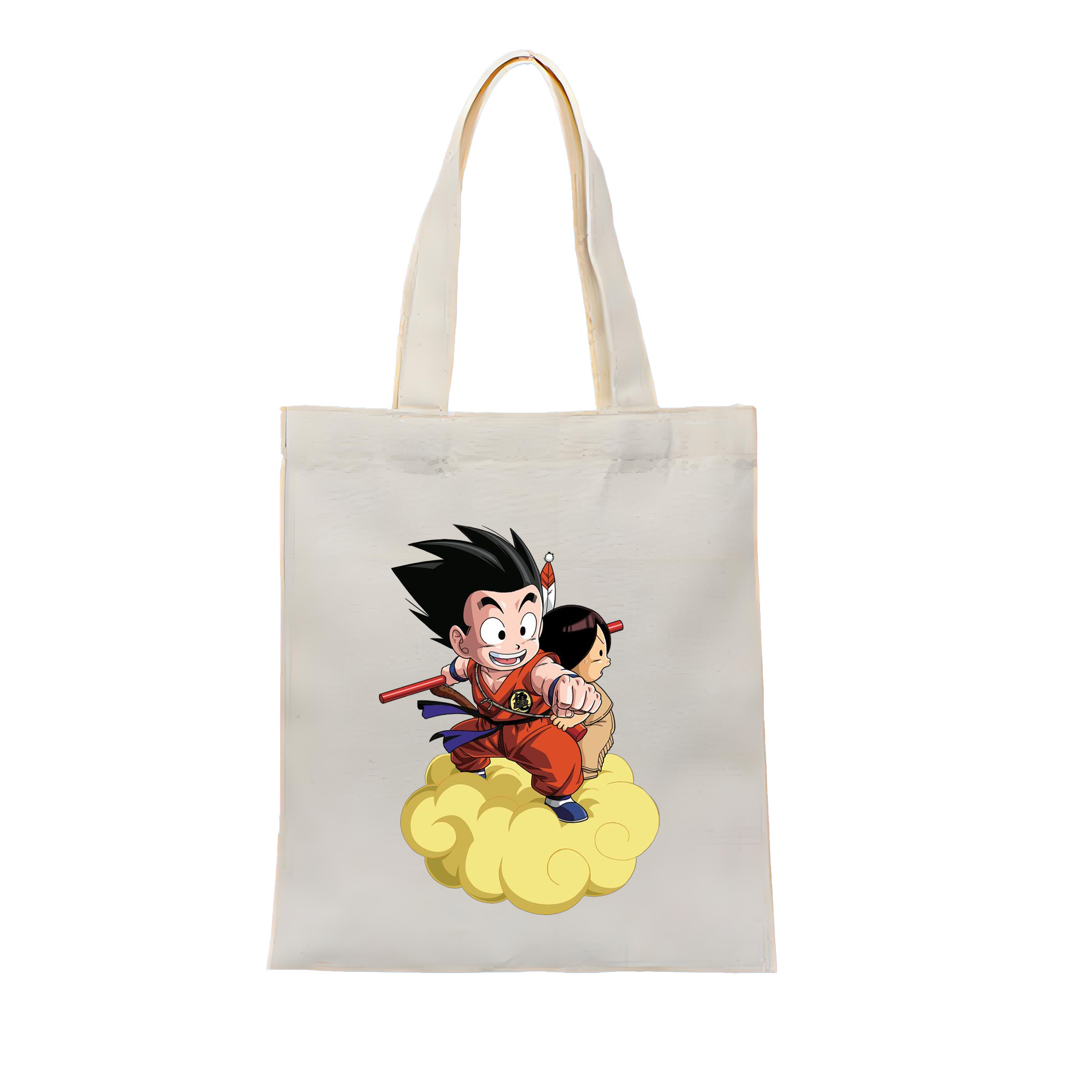 （画像用） ドラゴンボール 孫悟空（そん ごくう）Son Goku カカロット DRAGON BALL Kakarotto 縦型キャンバス生地手提げバッグ　トートバッグ