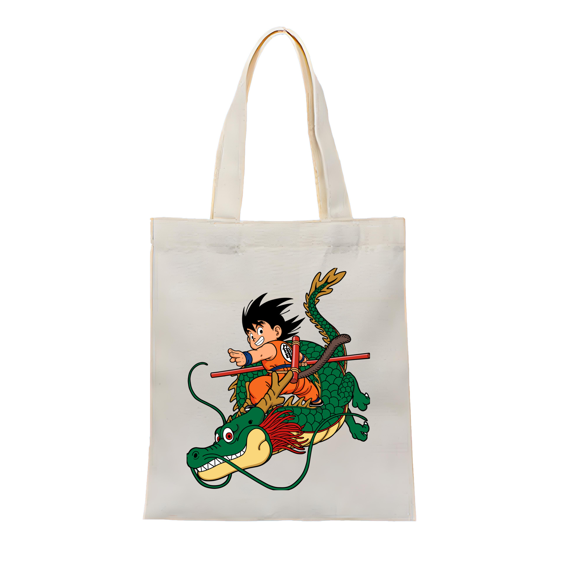 （画像用） ドラゴンボール 孫悟空（そん ごくう）Son Goku カカロット DRAGON BALL Kakarotto 縦型キャンバス生地手提げバッグ　トートバッグ