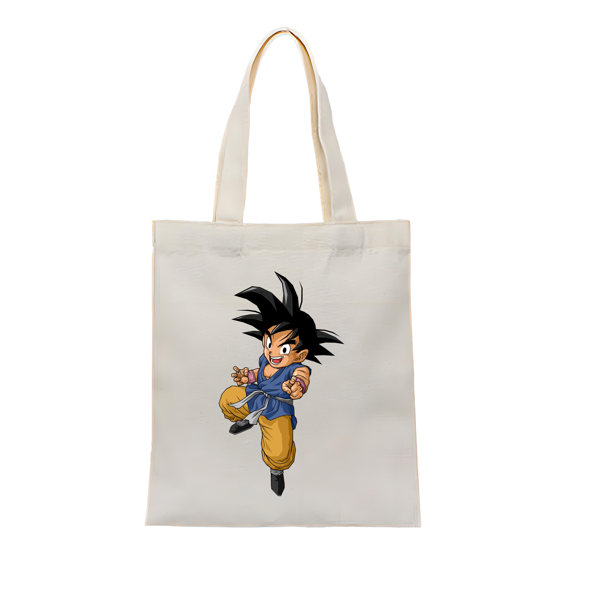 （画像用） ドラゴンボール 孫悟空（そん ごくう）Son Goku カカロット DRAGON BALL Kakarotto 縦型キャンバス生地手提げバッグ　トートバッグ