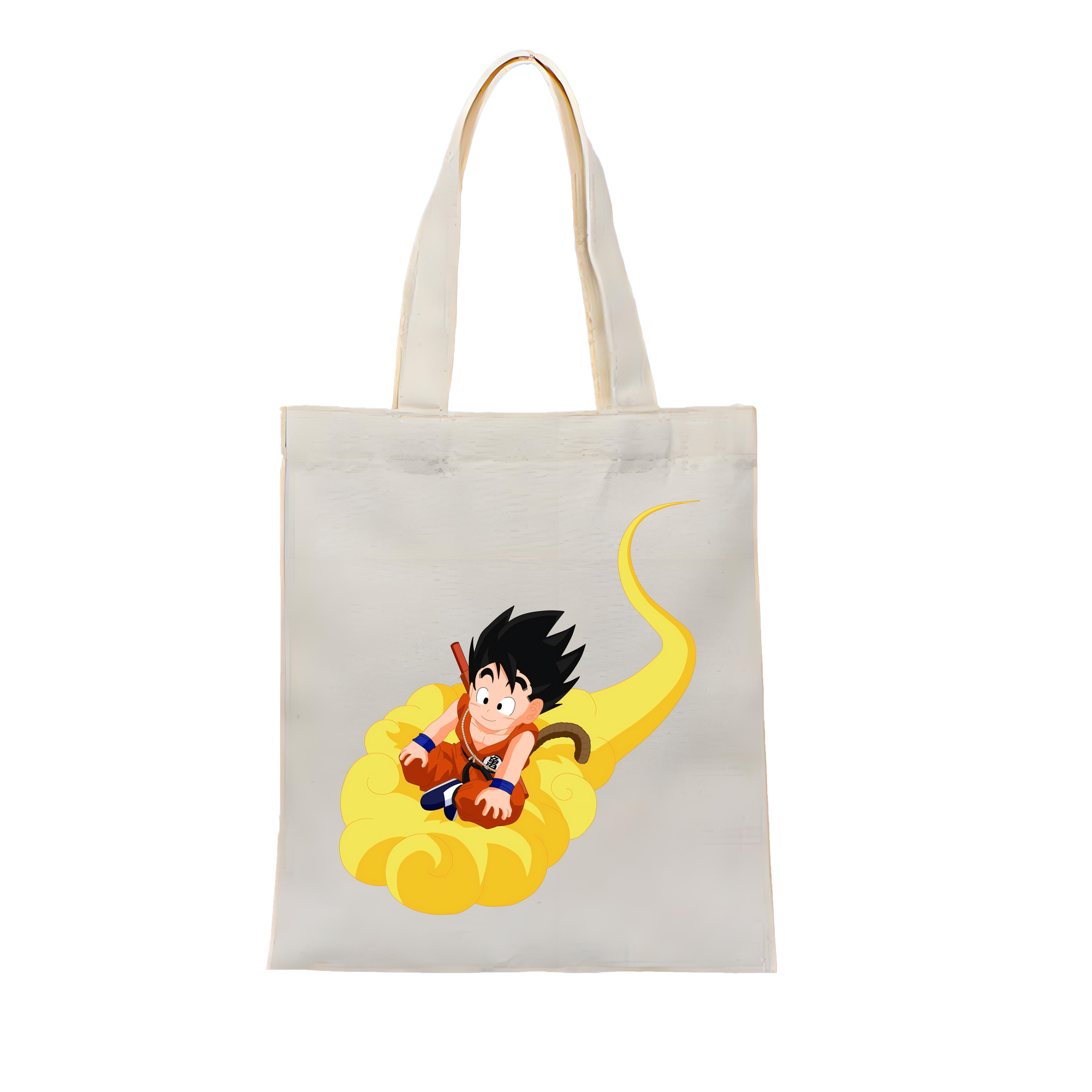（画像用） ドラゴンボール 孫悟空（そん ごくう）Son Goku カカロット DRAGON BALL Kakarotto 縦型キャンバス生地手提げバッグ　トートバッグ