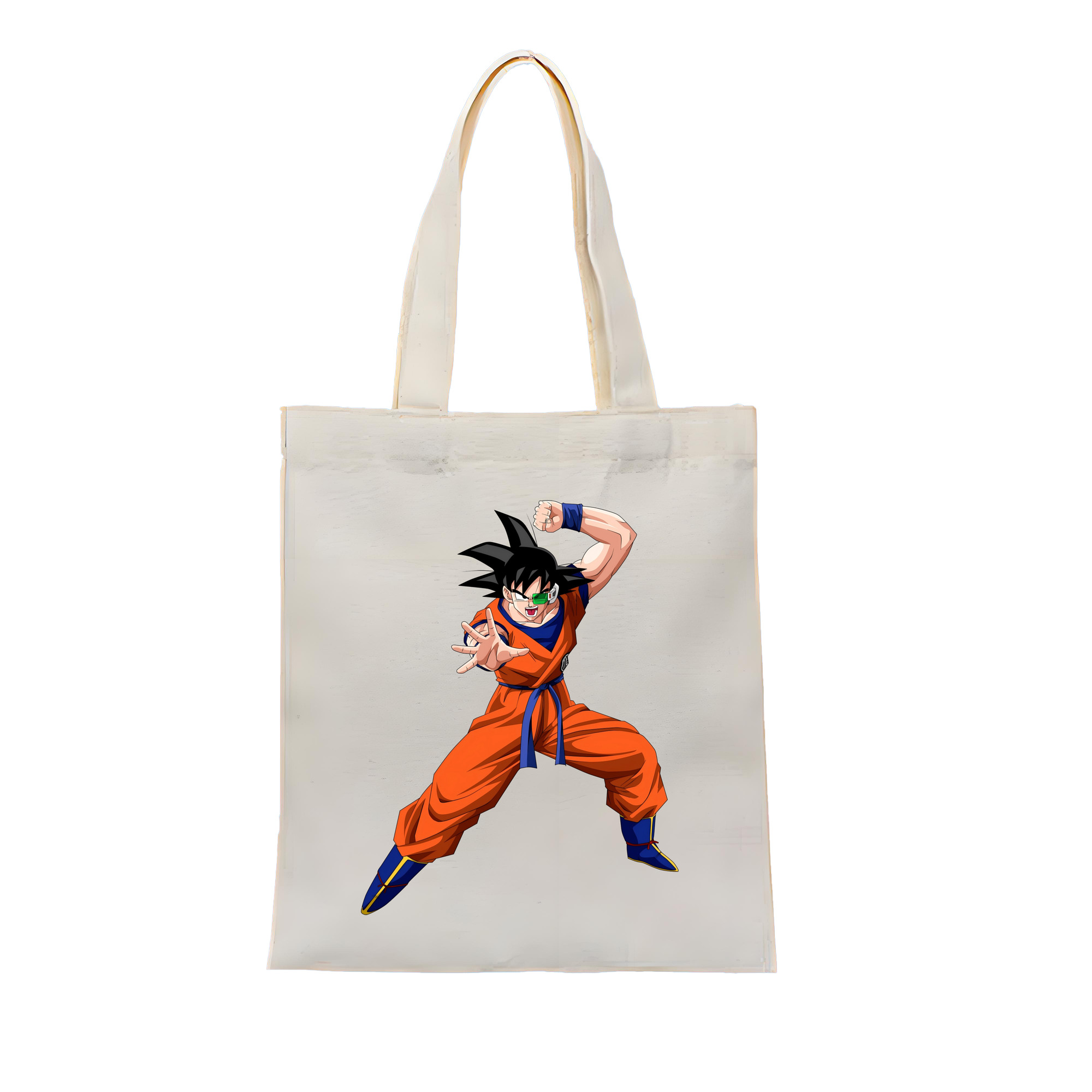 （画像用） ドラゴンボール 孫悟空（そん ごくう）Son Goku カカロット DRAGON BALL Kakarotto 縦型キャンバス生地手提げバッグ　トートバッグ