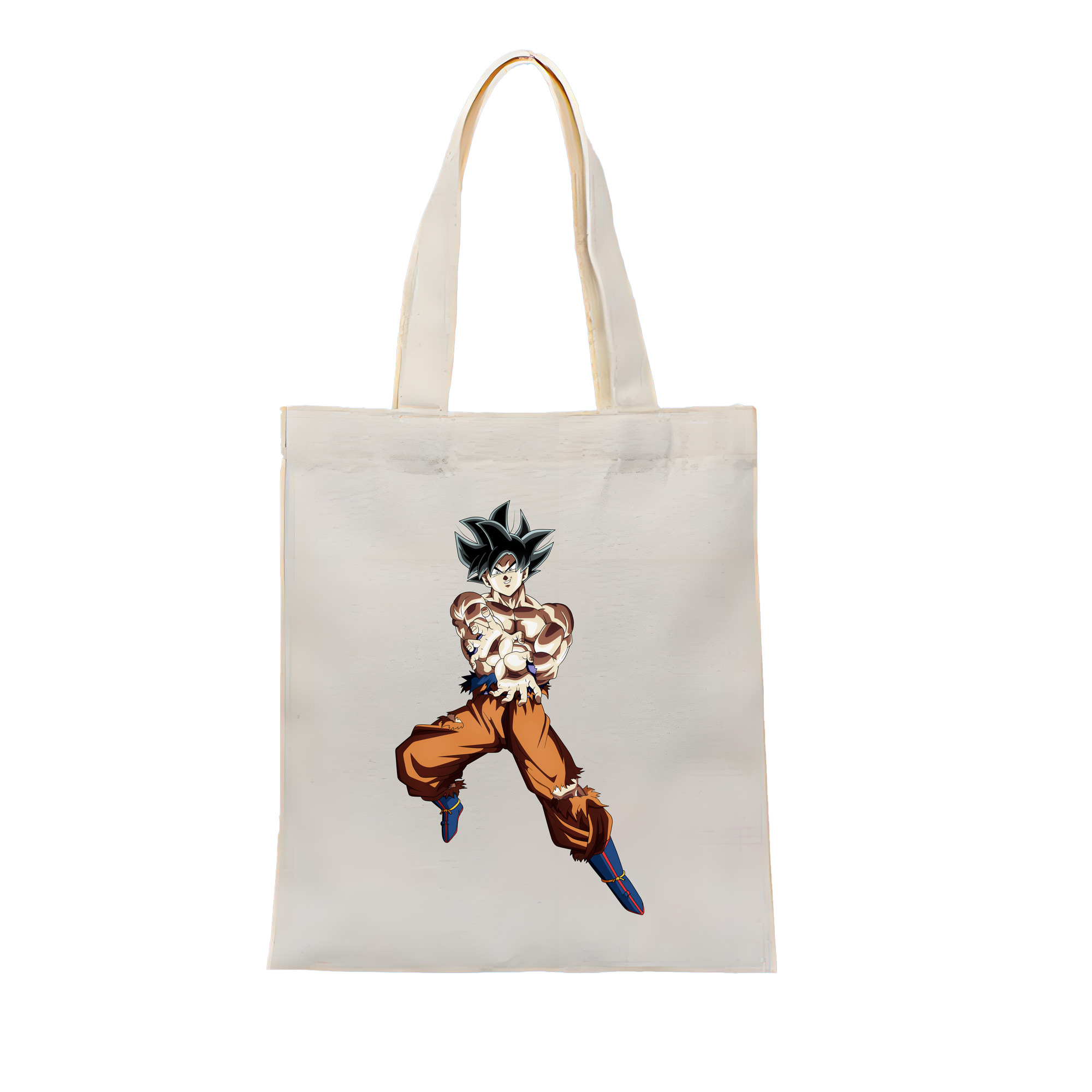 （画像用） ドラゴンボール 孫悟空（そん ごくう）Son Goku カカロット DRAGON BALL Kakarotto 縦型キャンバス生地手提げバッグ　トートバッグ