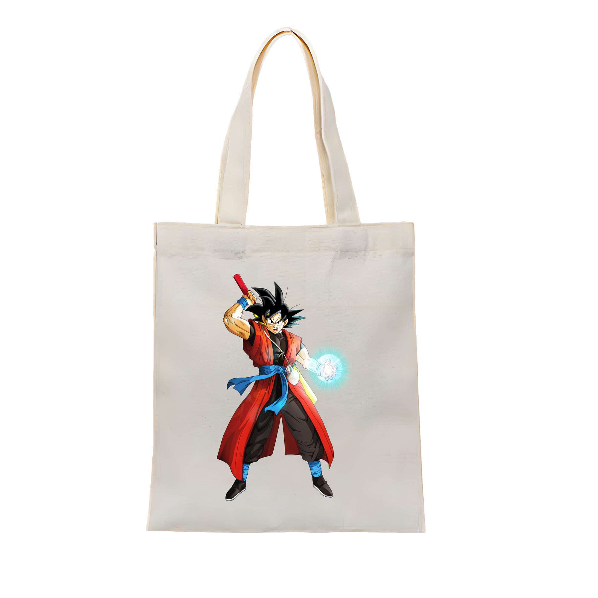 （画像用） ドラゴンボール 孫悟空（そん ごくう）Son Goku カカロット DRAGON BALL Kakarotto 縦型キャンバス生地手提げバッグ　トートバッグ