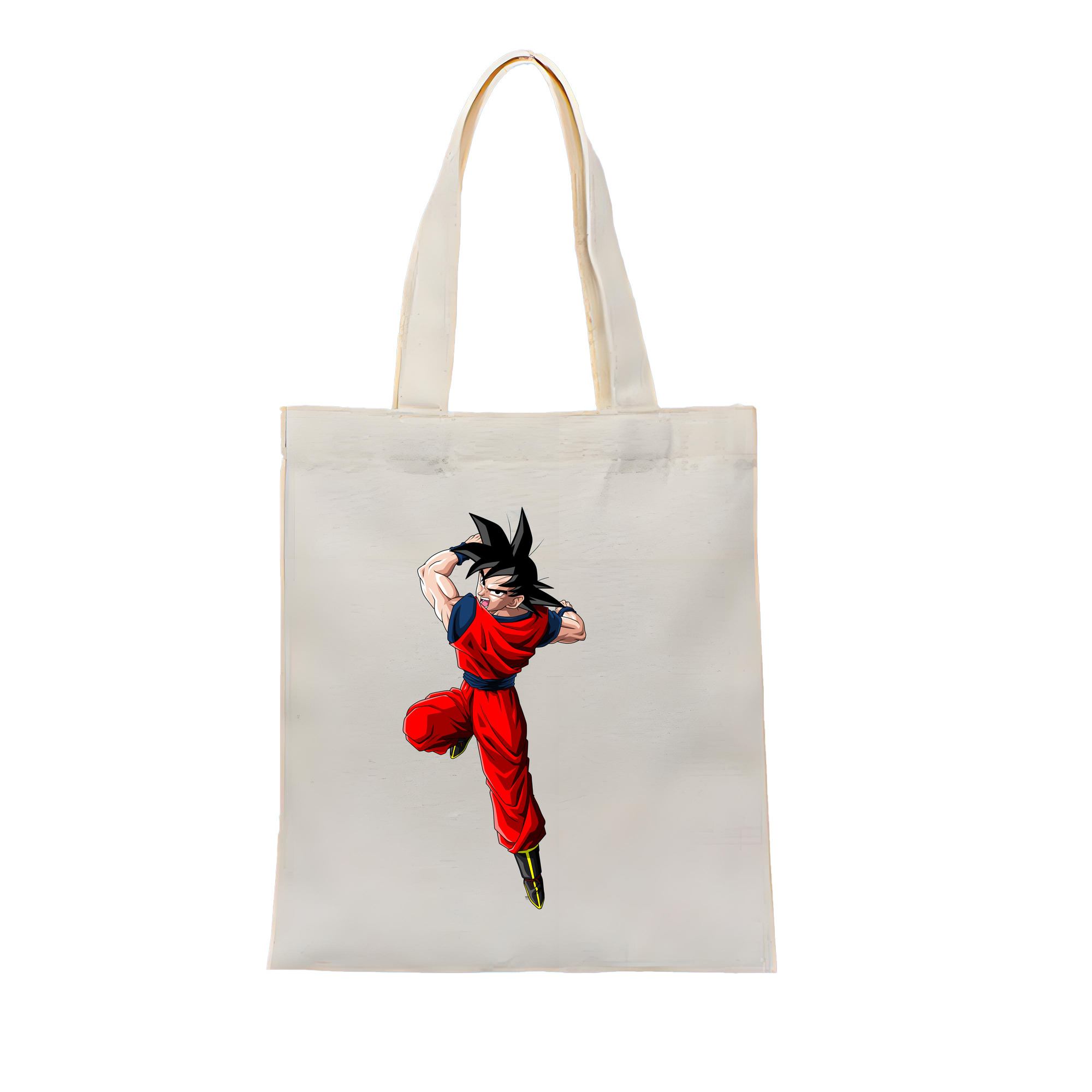 （画像用） ドラゴンボール 孫悟空（そん ごくう）Son Goku カカロット DRAGON BALL Kakarotto 縦型キャンバス生地手提げバッグ　トートバッグ