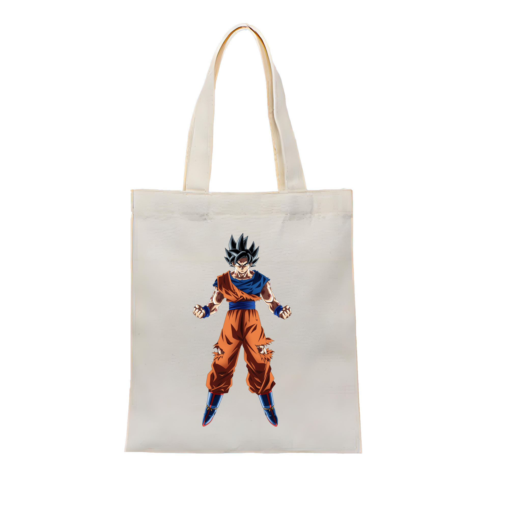 （画像用） ドラゴンボール 孫悟空（そん ごくう）Son Goku カカロット DRAGON BALL Kakarotto 縦型キャンバス生地手提げバッグ　トートバッグ