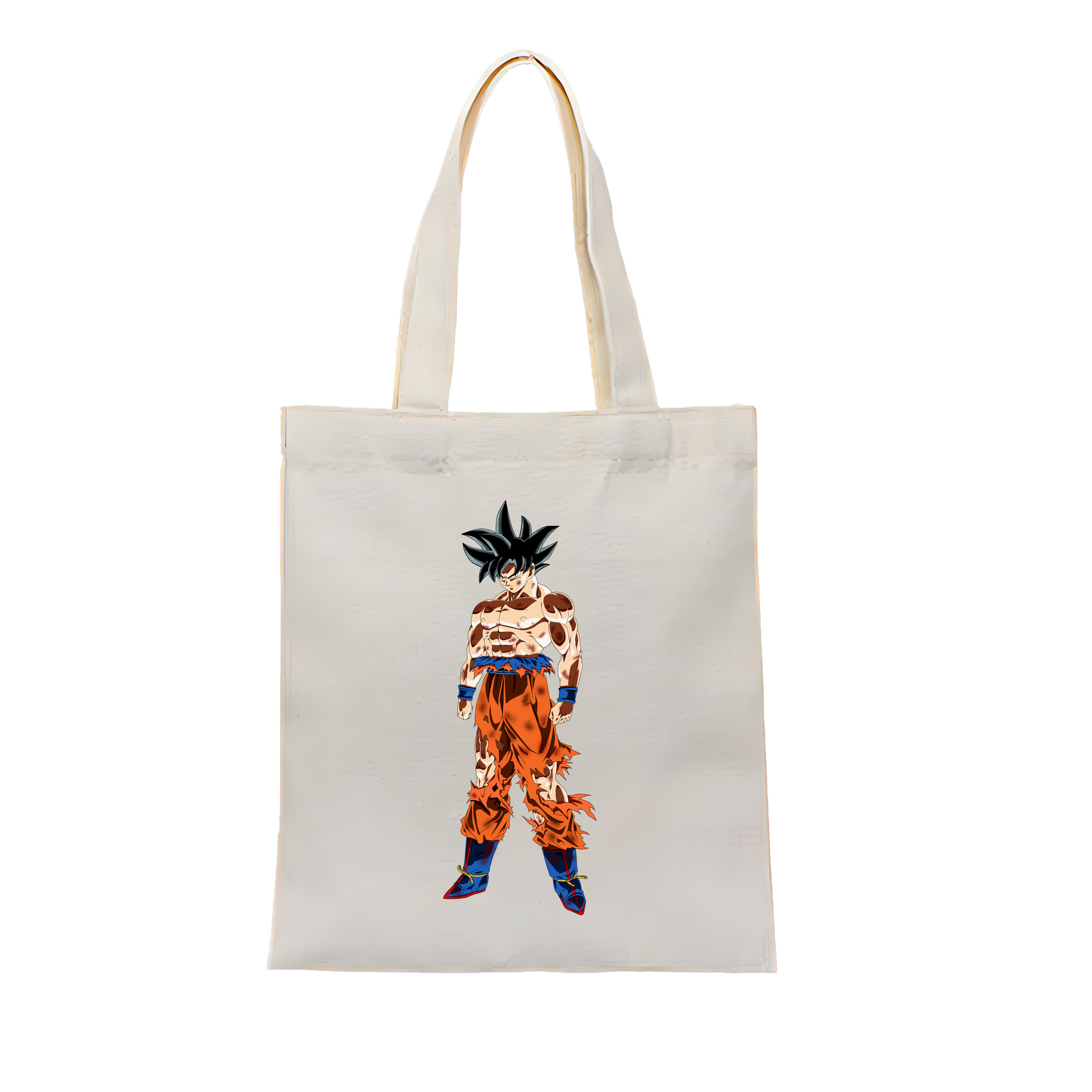 （画像用） ドラゴンボール 孫悟空（そん ごくう）Son Goku カカロット DRAGON BALL Kakarotto 縦型キャンバス生地手提げバッグ　トートバッグ