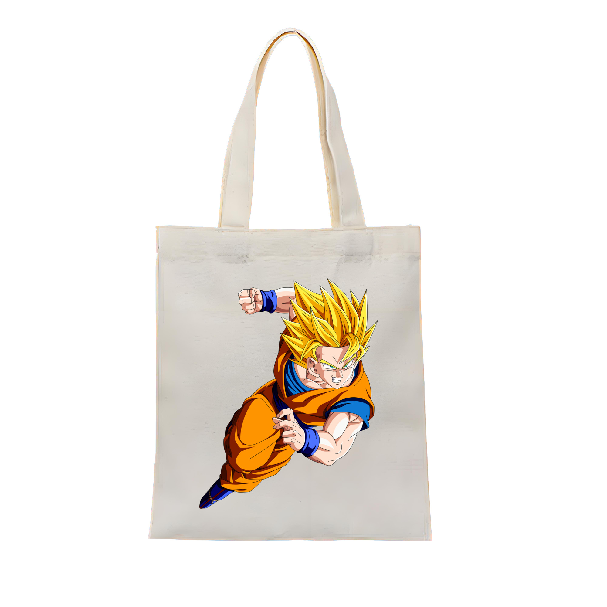 （画像用） ドラゴンボール 孫悟空（そん ごくう）Son Goku カカロット DRAGON BALL Kakarotto 縦型キャンバス生地手提げバッグ　トートバッグ