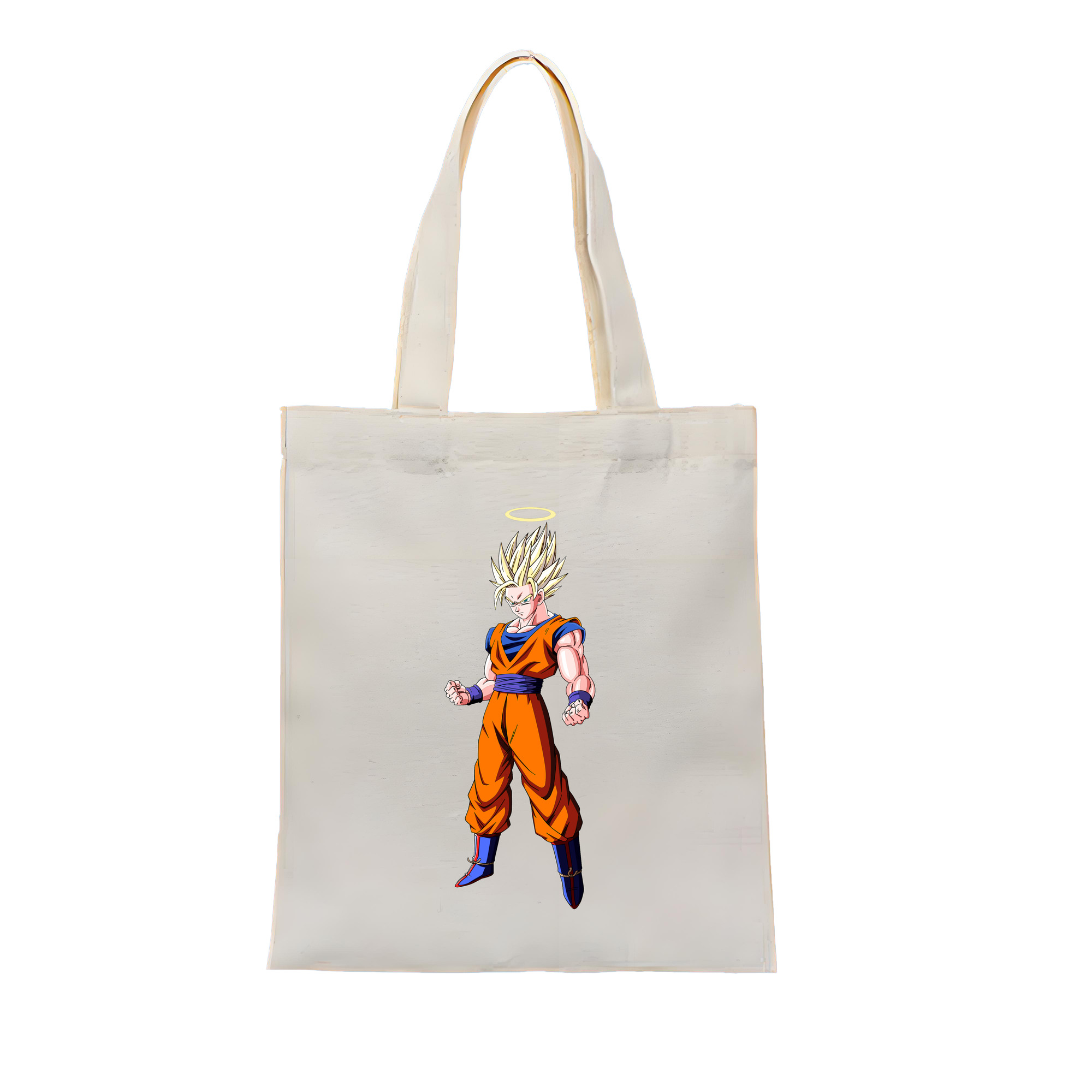 （画像用） ドラゴンボール 孫悟空（そん ごくう）Son Goku カカロット DRAGON BALL Kakarotto 縦型キャンバス生地手提げバッグ　トートバッグ