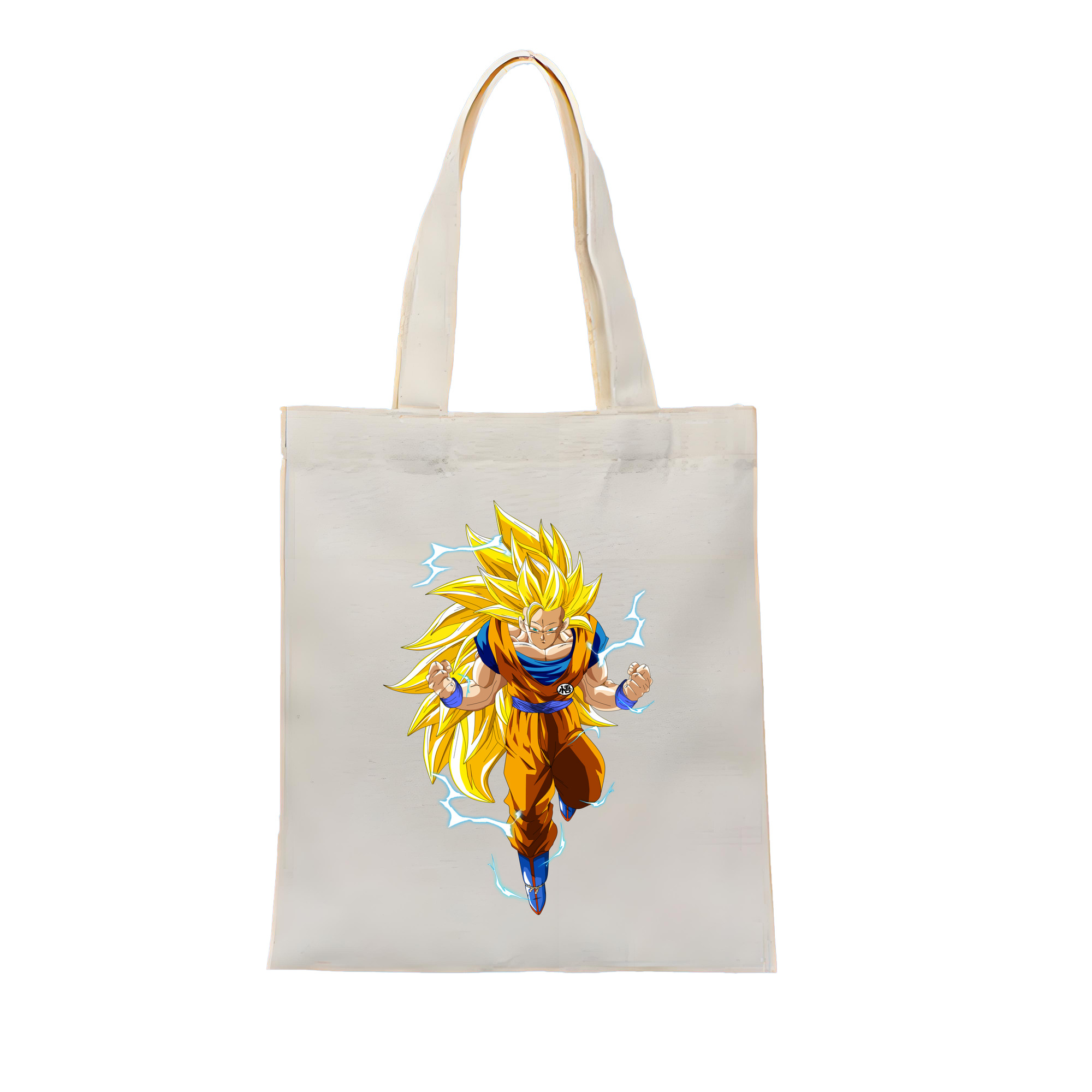 （画像用） ドラゴンボール 孫悟空（そん ごくう）Son Goku カカロット DRAGON BALL Kakarotto 縦型キャンバス生地手提げバッグ　トートバッグ