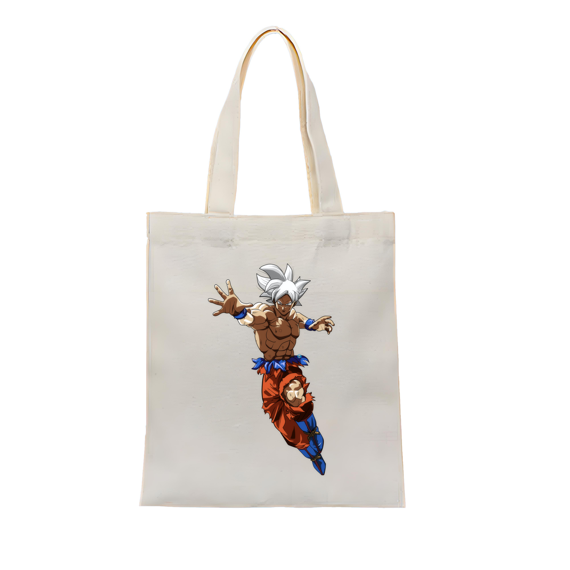 （画像用） ドラゴンボール 孫悟空（そん ごくう）Son Goku カカロット DRAGON BALL Kakarotto 縦型キャンバス生地手提げバッグ　トートバッグ