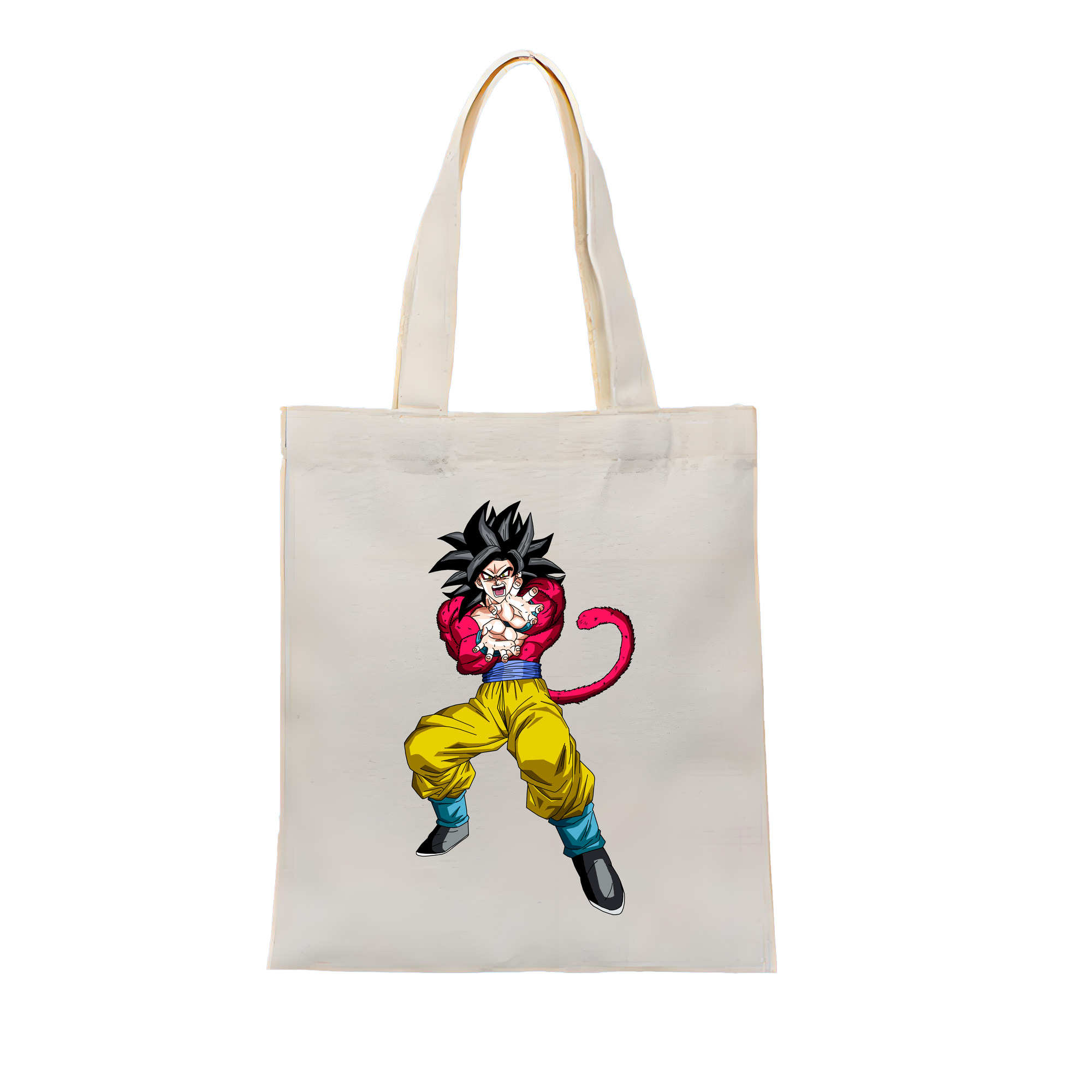 （画像用） ドラゴンボール 孫悟空（そん ごくう）Son Goku カカロット DRAGON BALL Kakarotto 縦型キャンバス生地手提げバッグ　トートバッグ